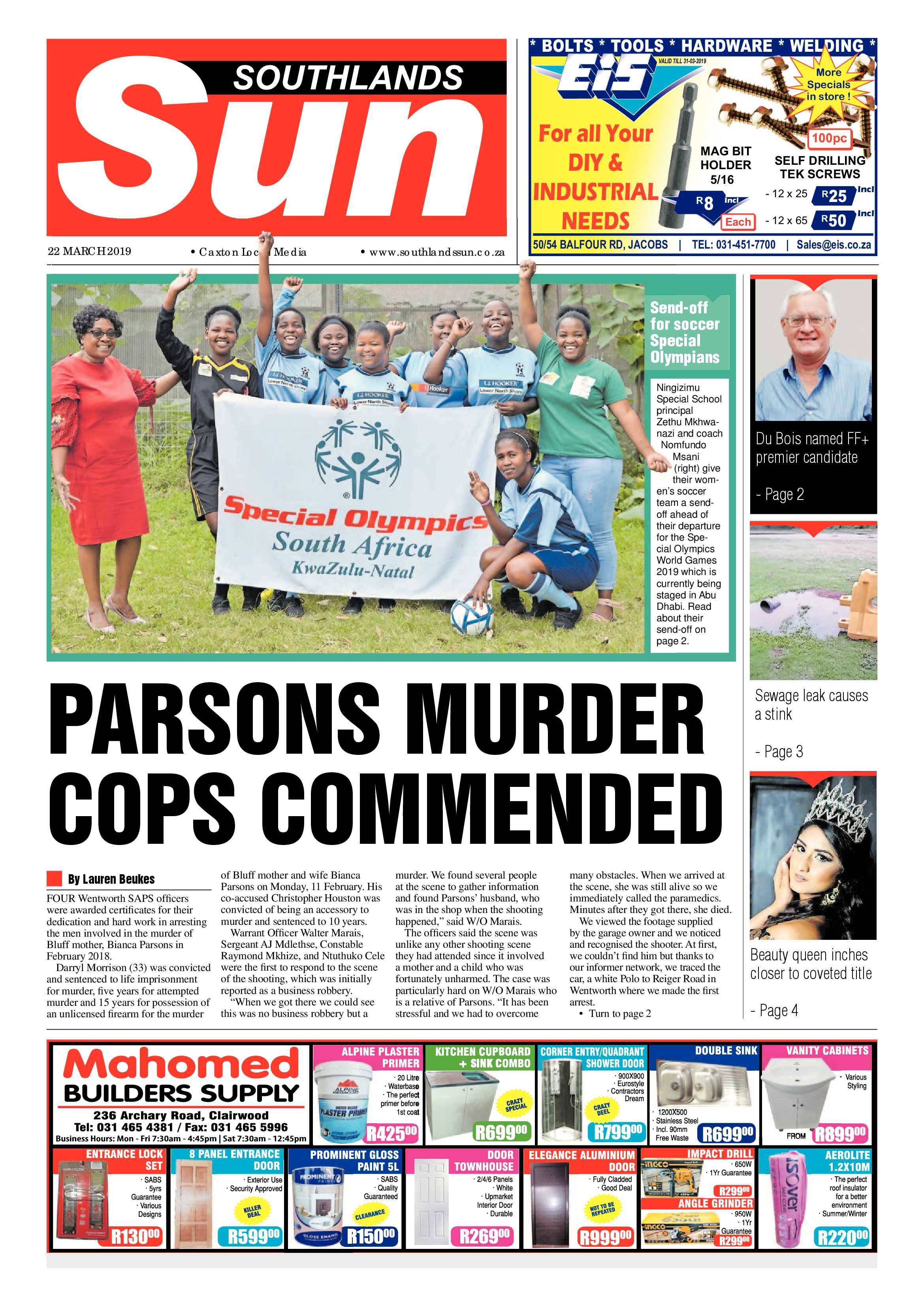 22 March 2019 page 1