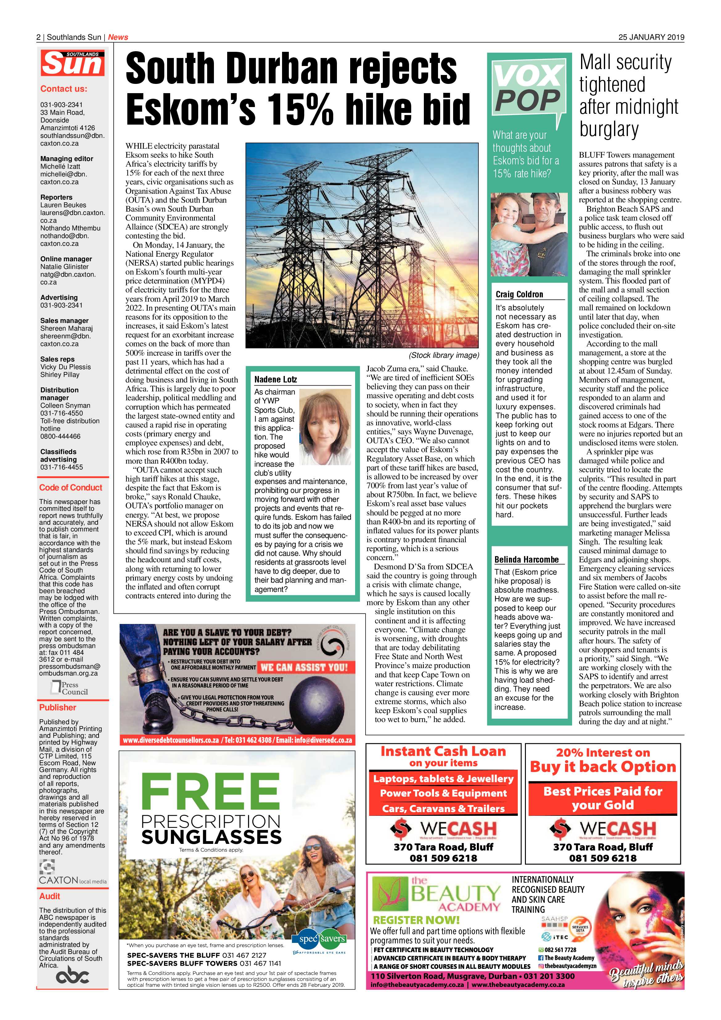 25 January 2019 page 2