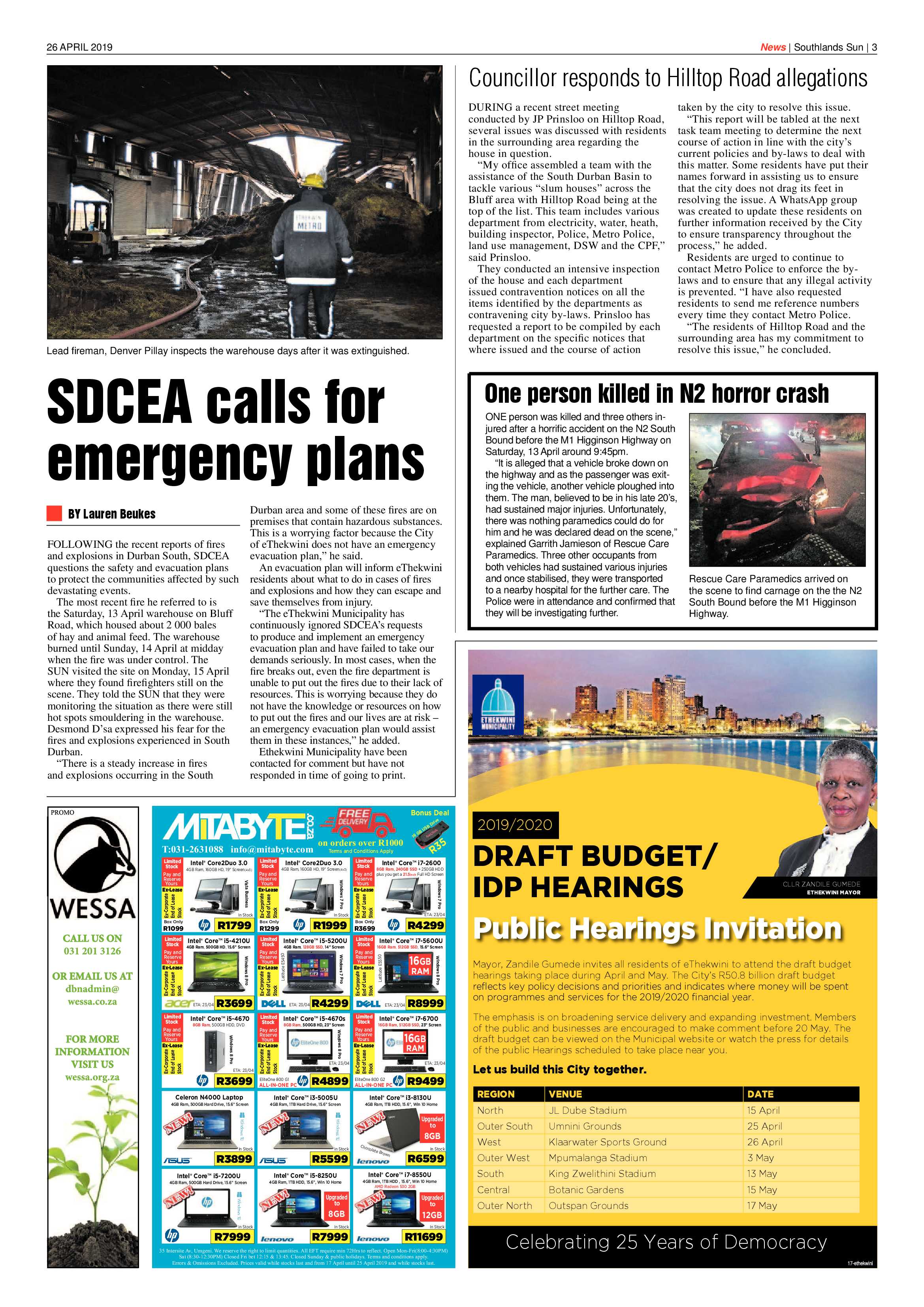 26 April 2019 page 3