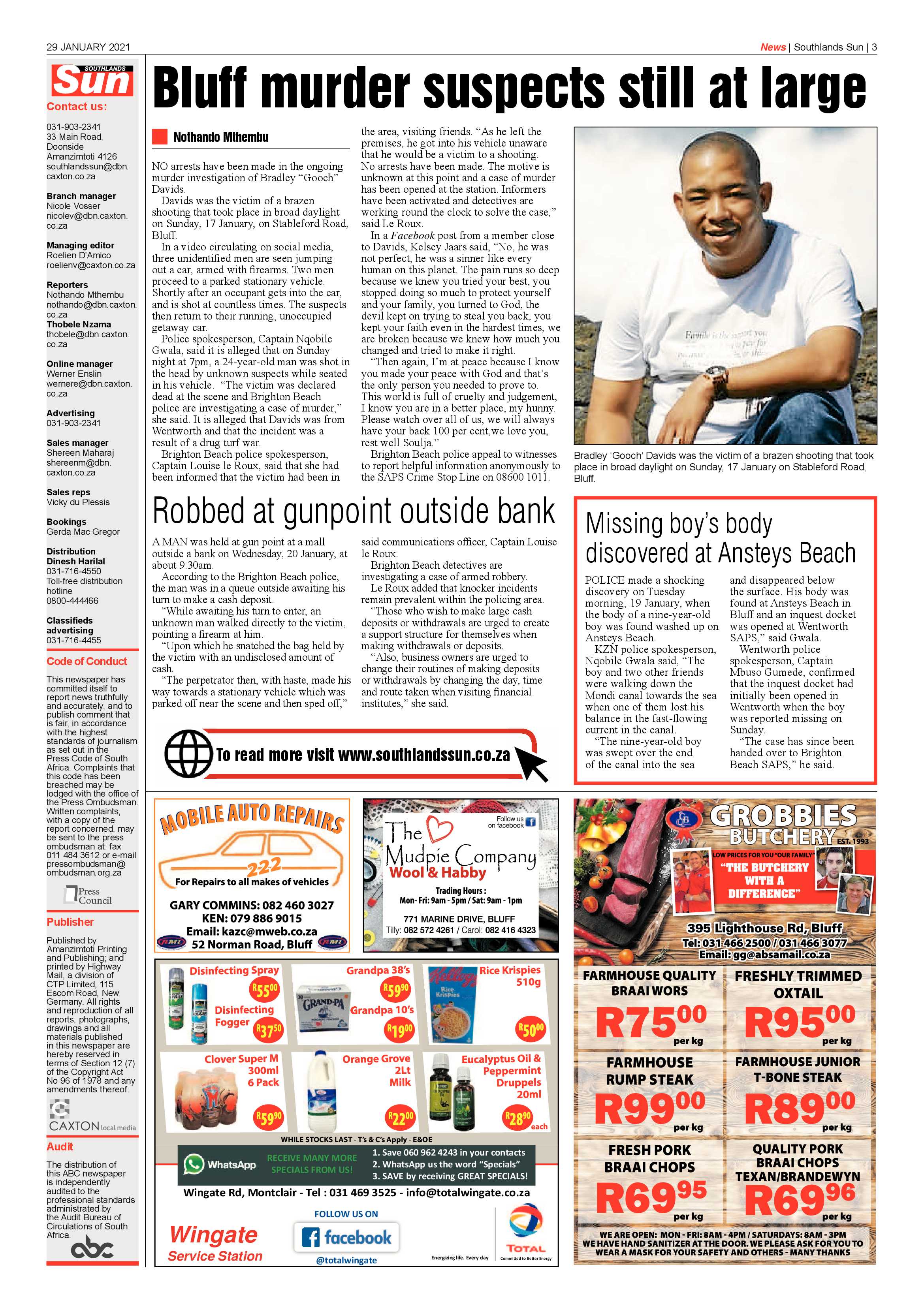 Southlands Sun 29 January 2020 page 3
