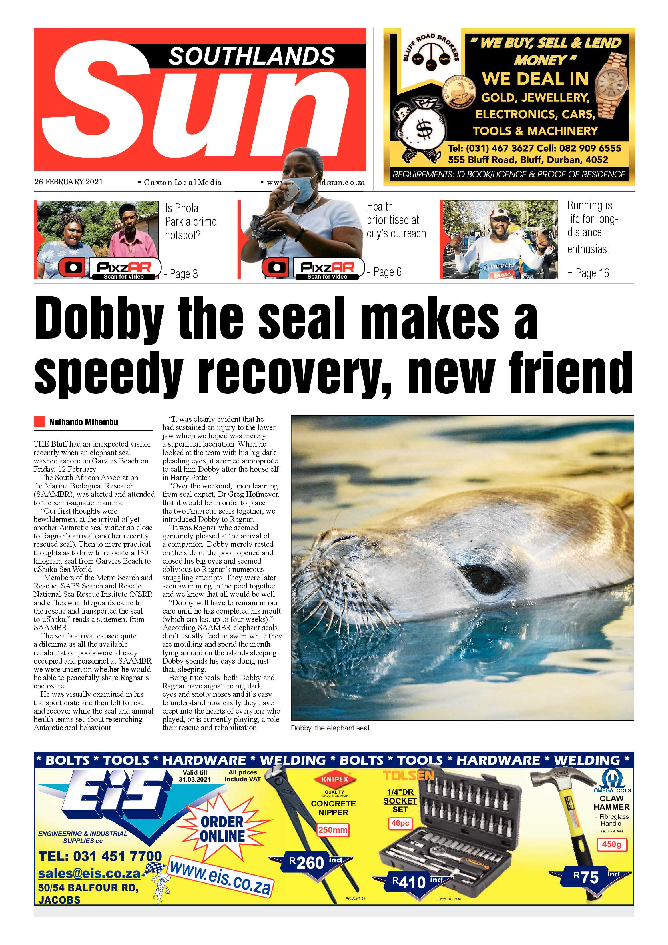 Southlands Sun 26 February 2021 page 1