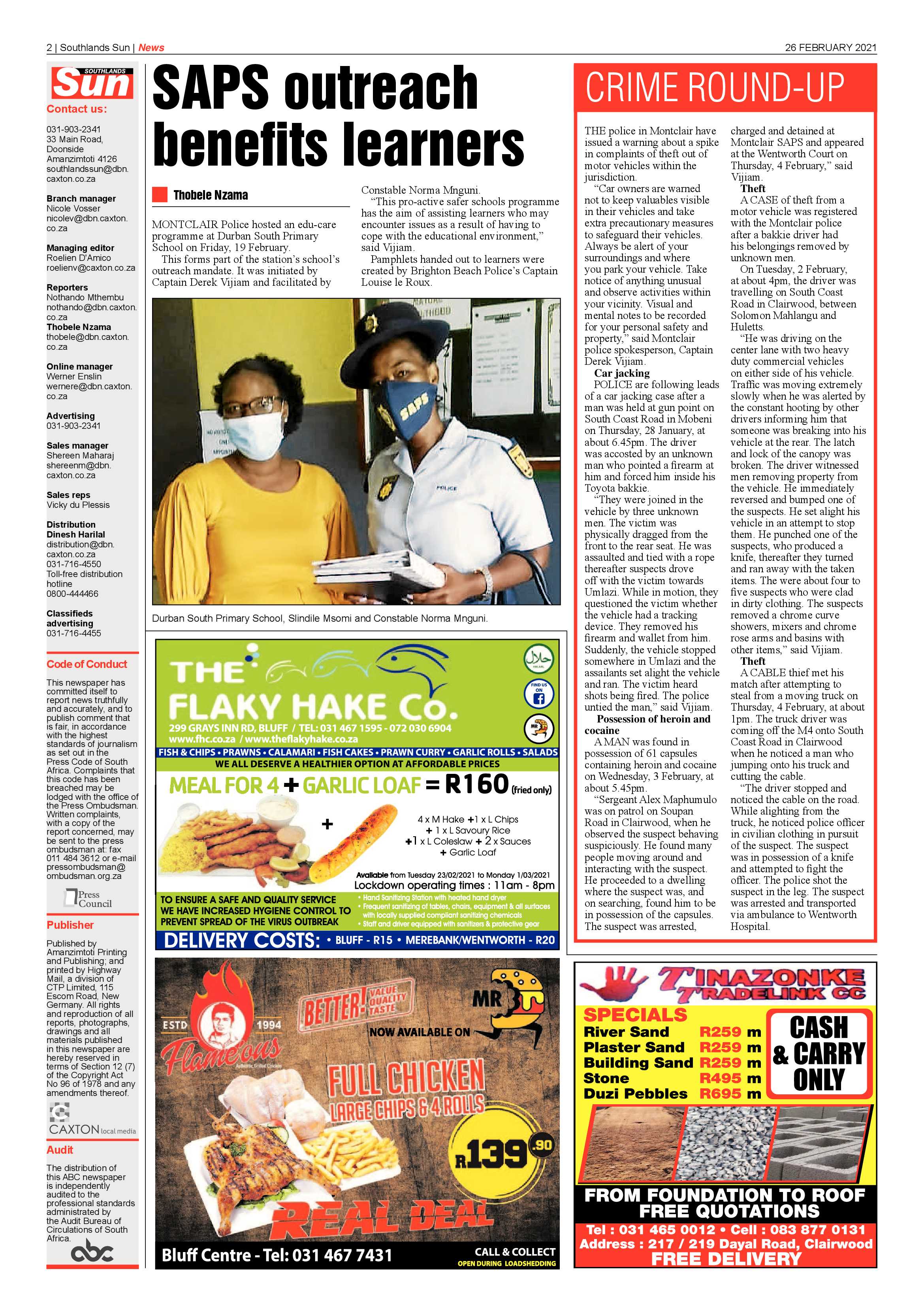 Southlands Sun 26 February 2021 page 2