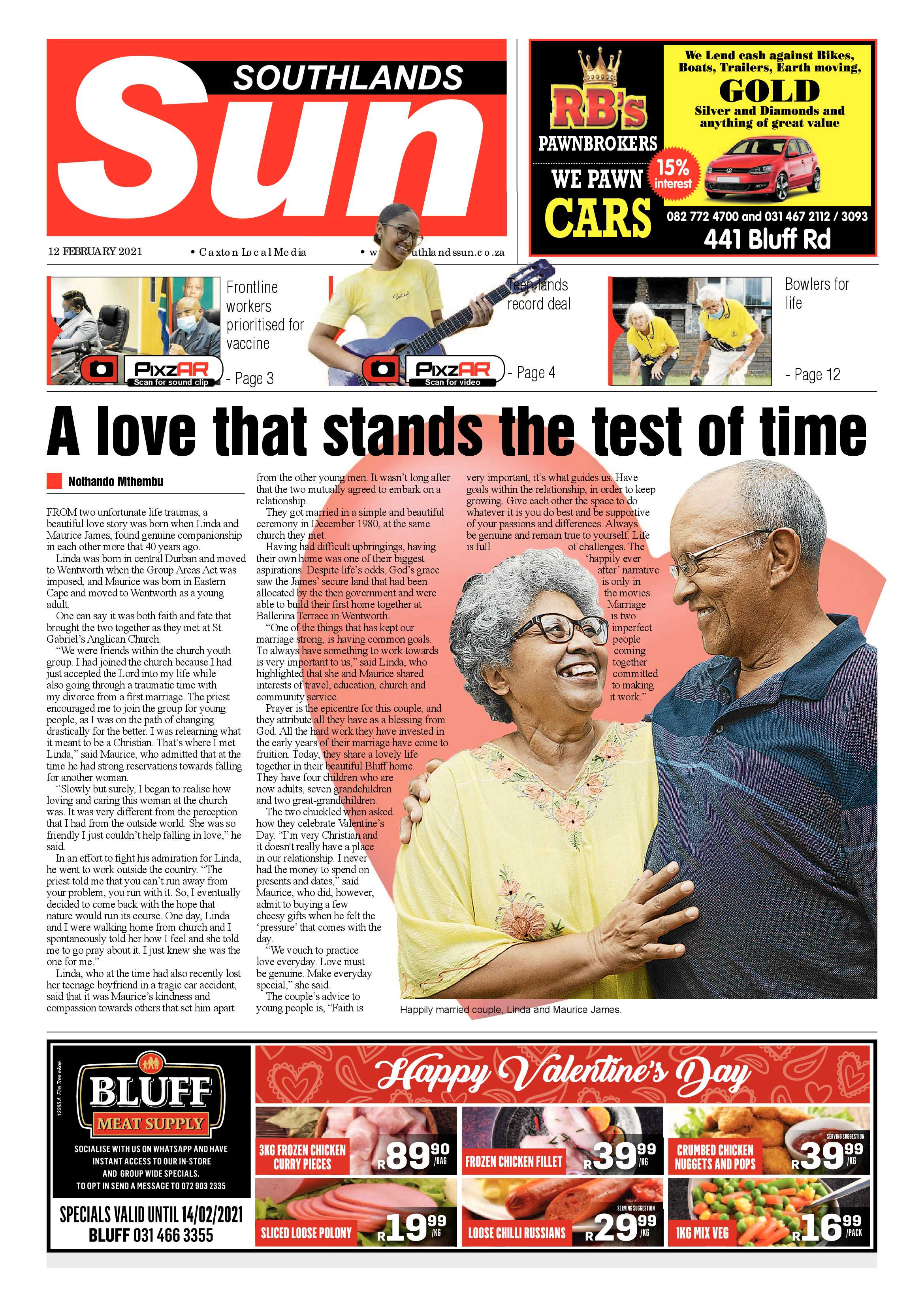 Southlands Sun 12 February 2021 page 1