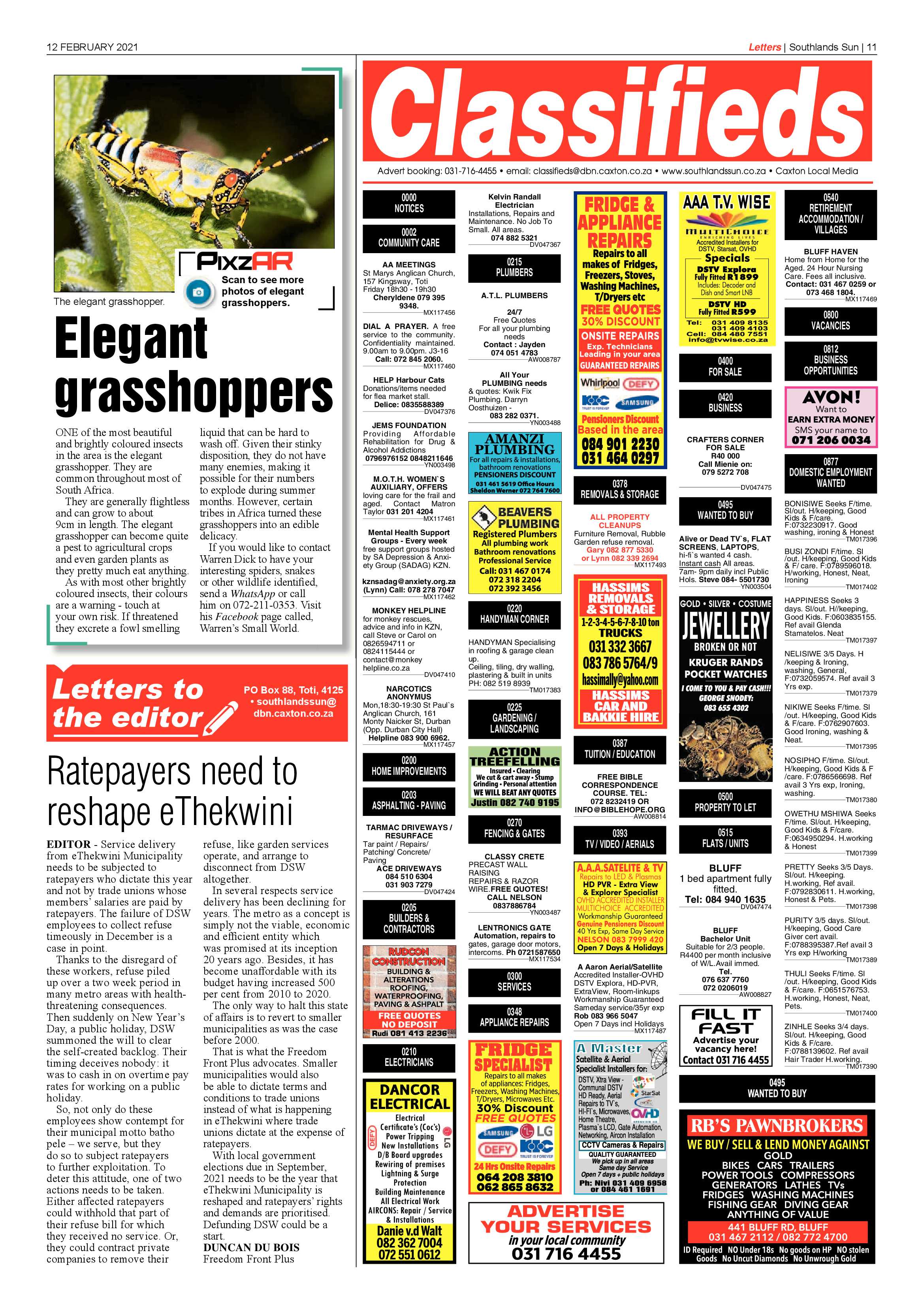Southlands Sun 12 February 2021 page 11