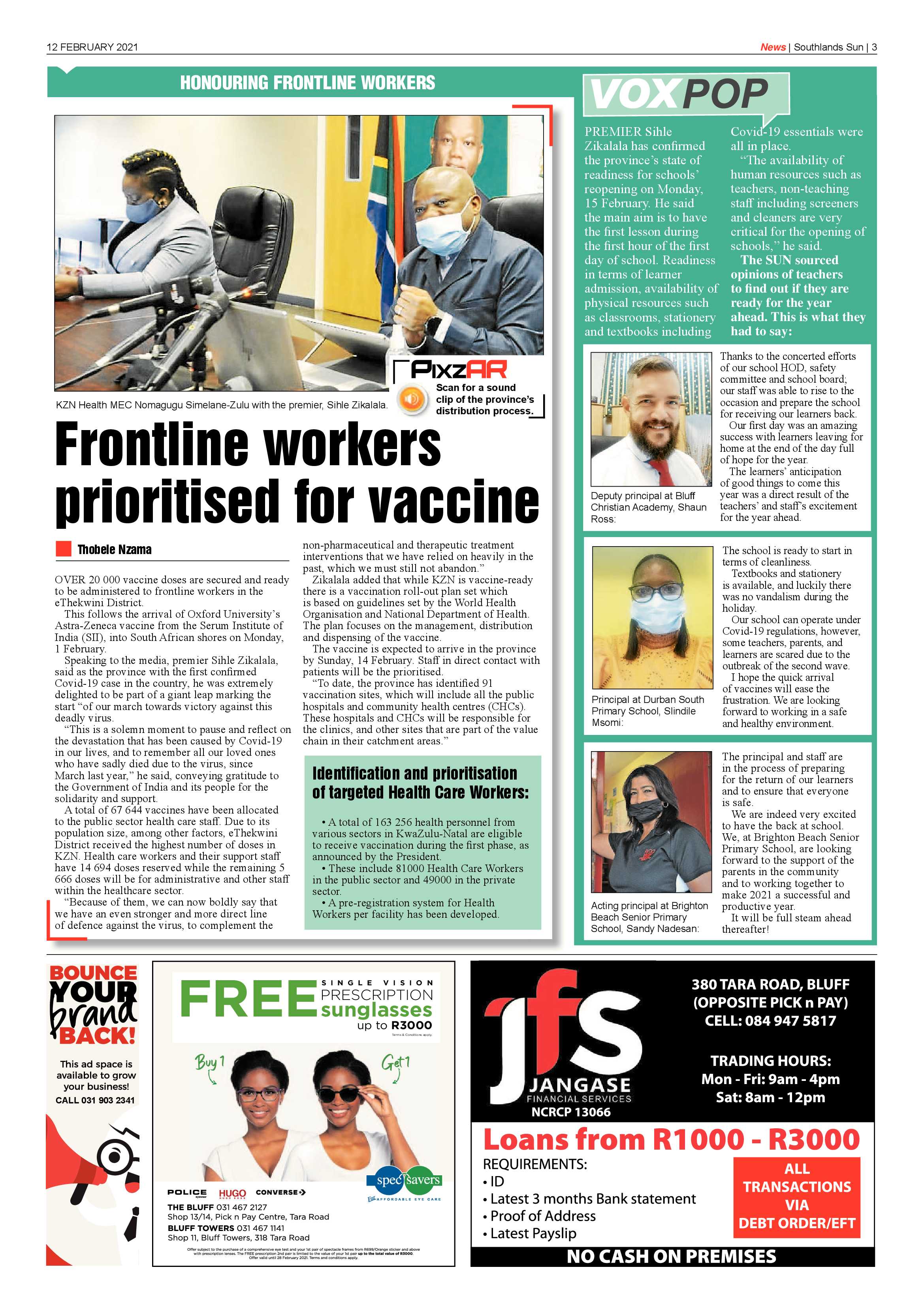 Southlands Sun 12 February 2021 page 3