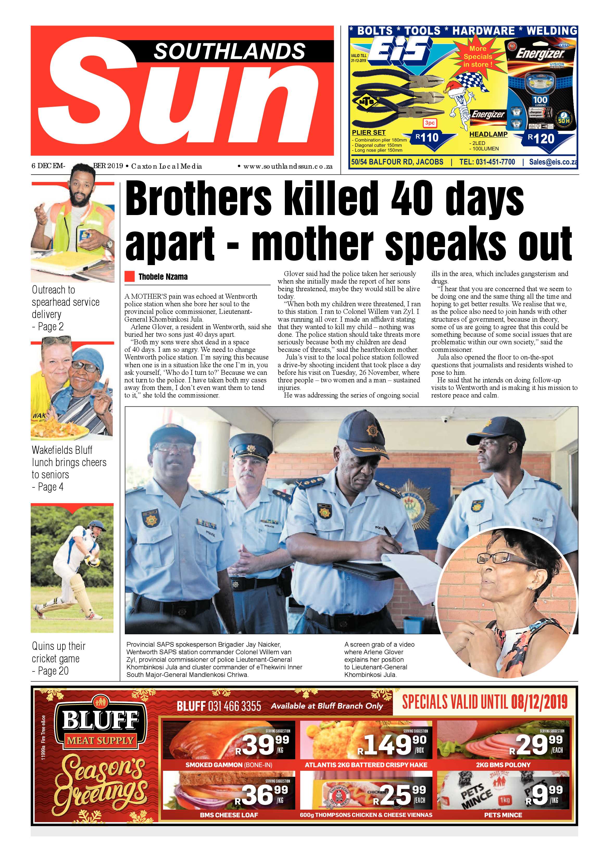 Southlands SUN 6 December 2019 page 1