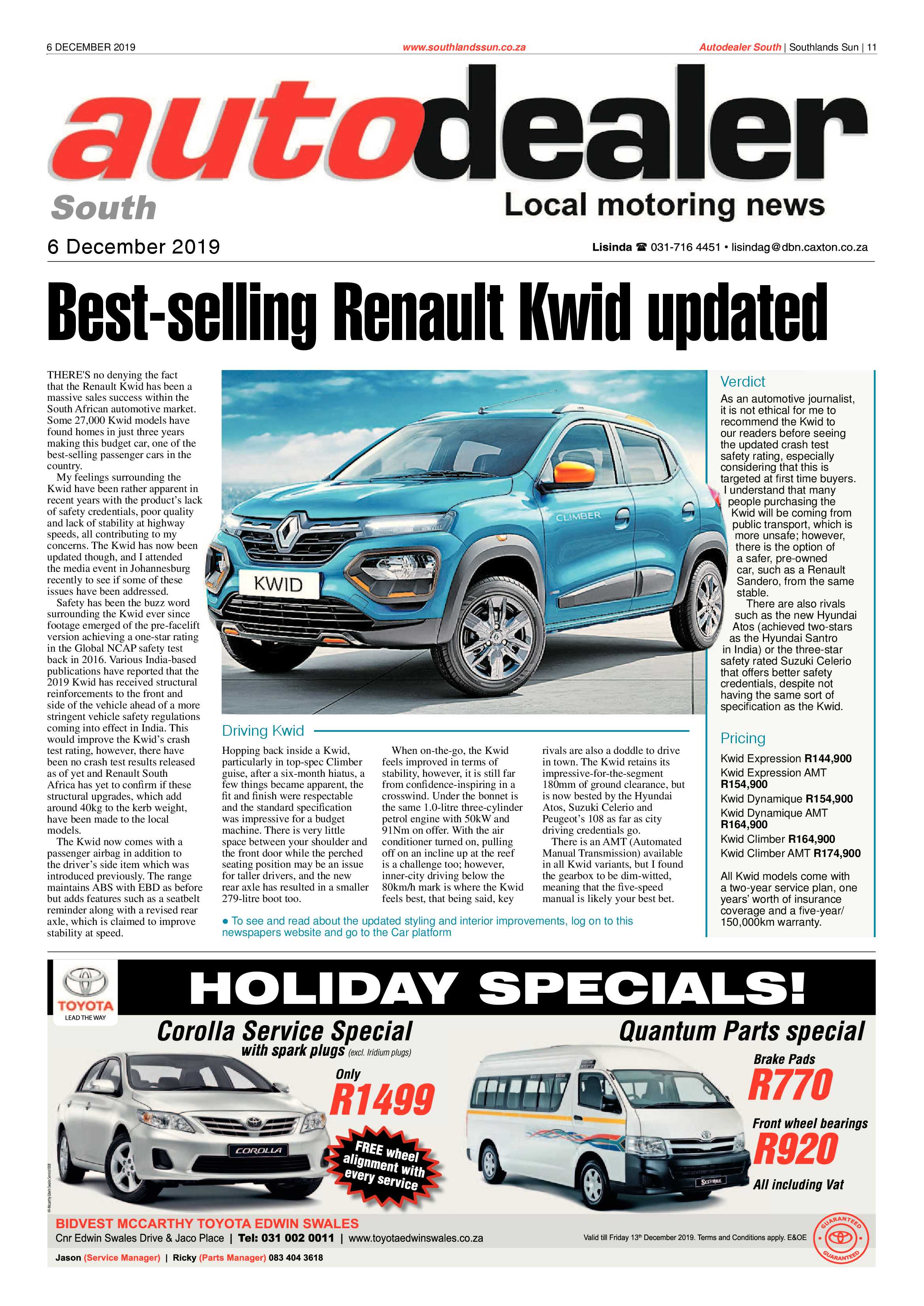 Southlands SUN 6 December 2019 page 11