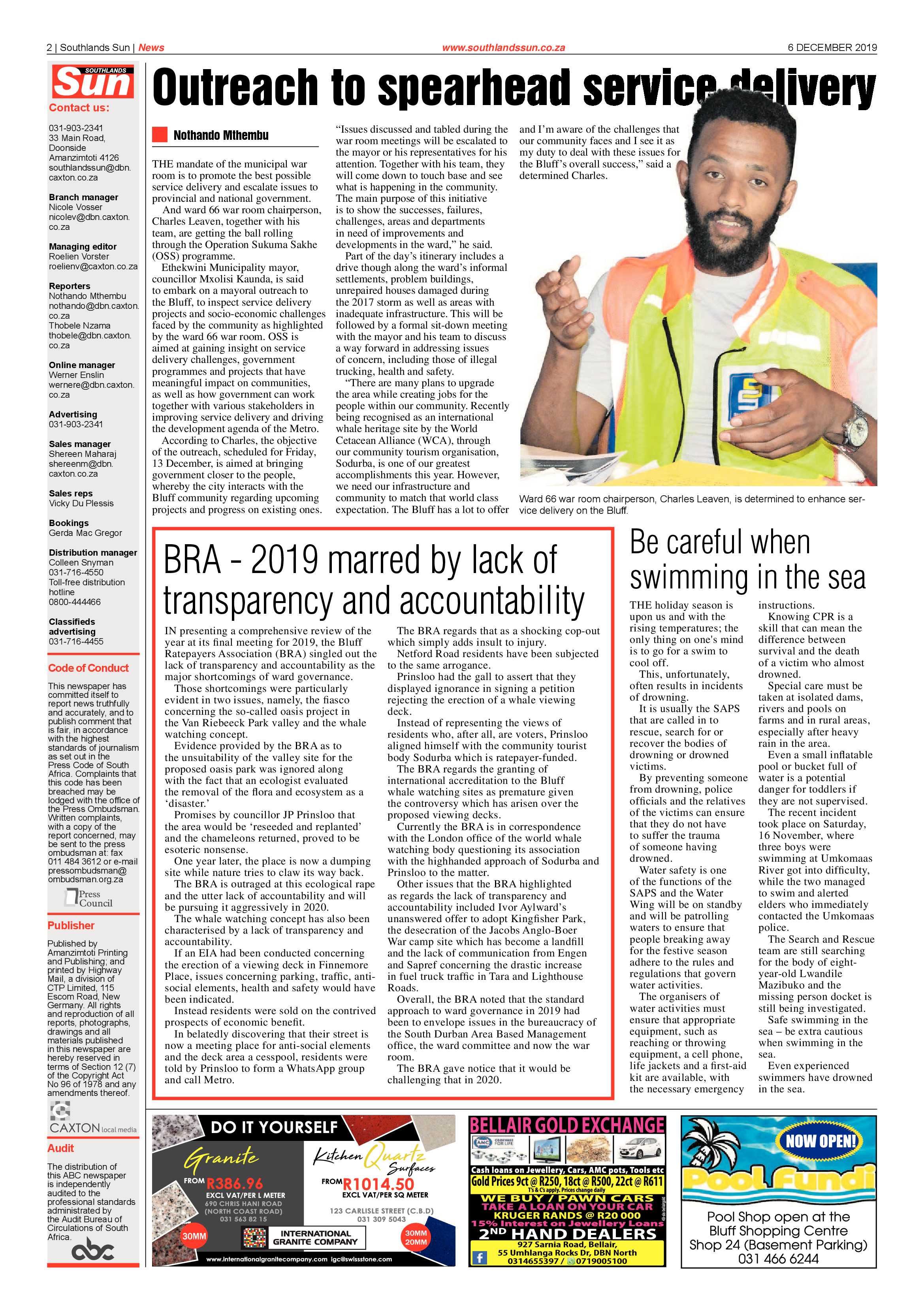 Southlands SUN 6 December 2019 page 2