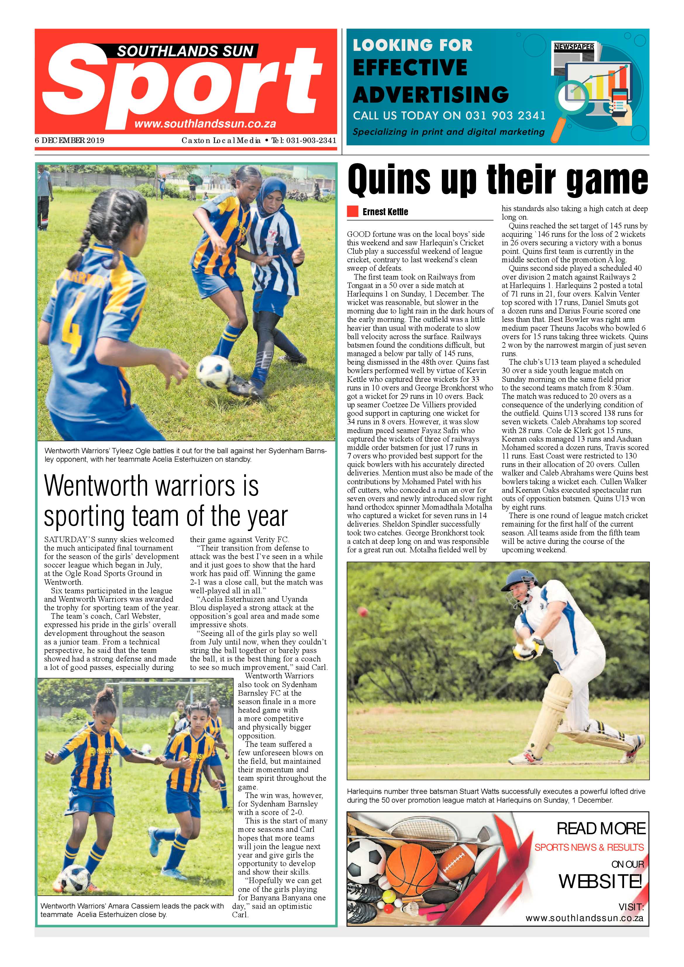Southlands SUN 6 December 2019 page 20