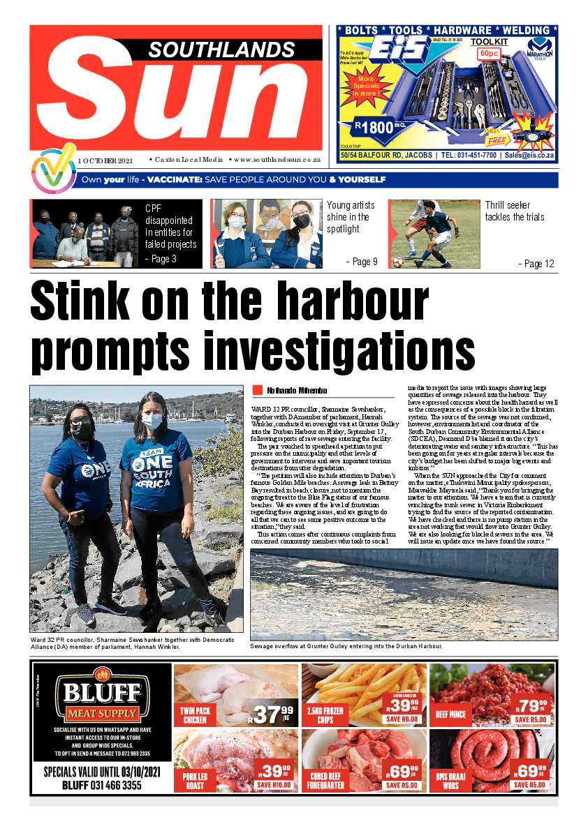 Southlands Sun 01 October 2021 page 1