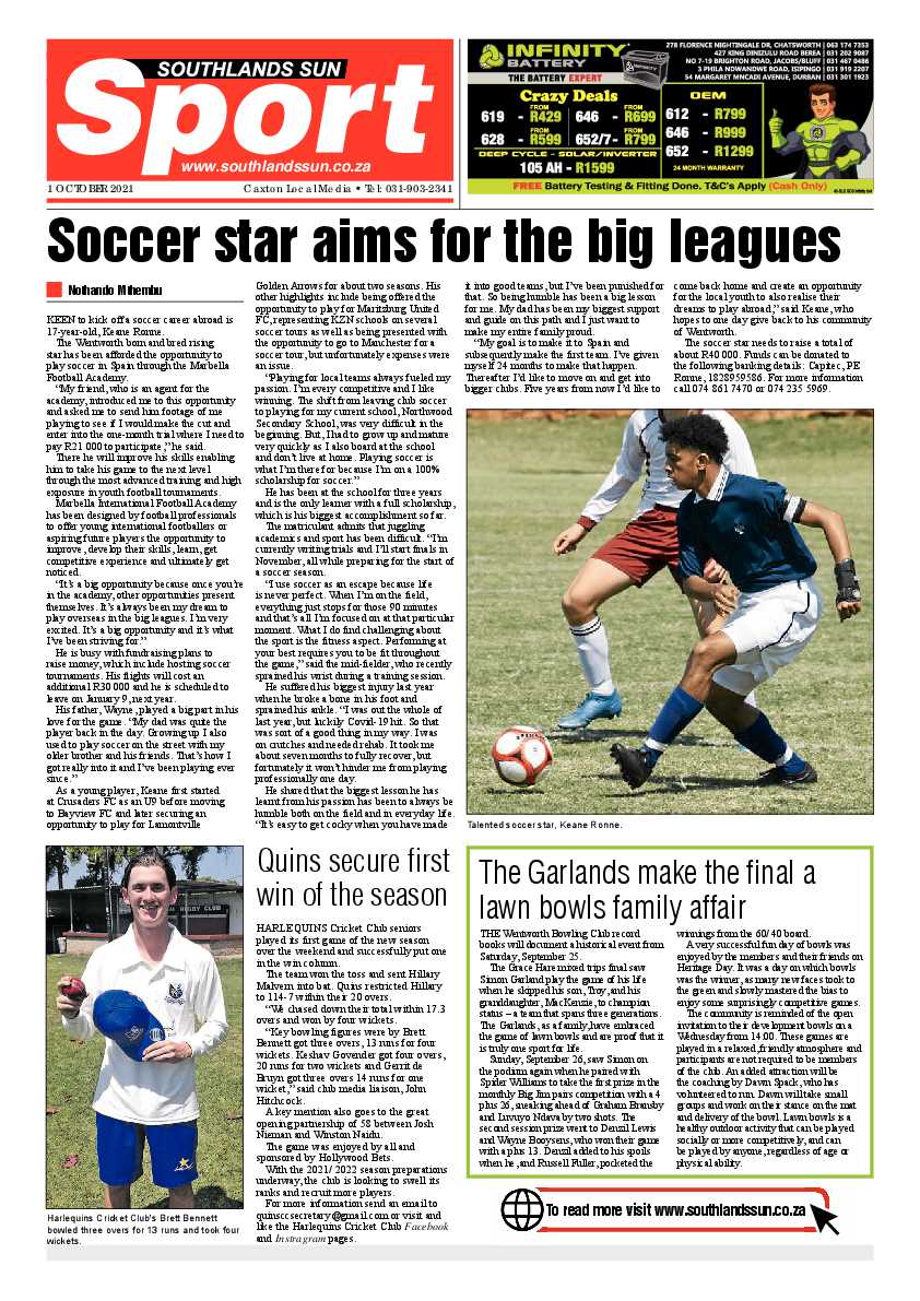 Southlands Sun 01 October 2021 page 12