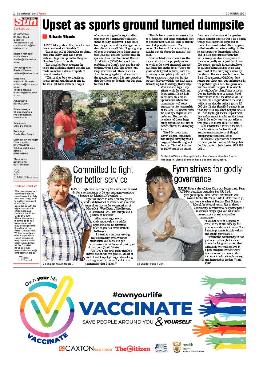 Southlands Sun 01 October 2021 page 2
