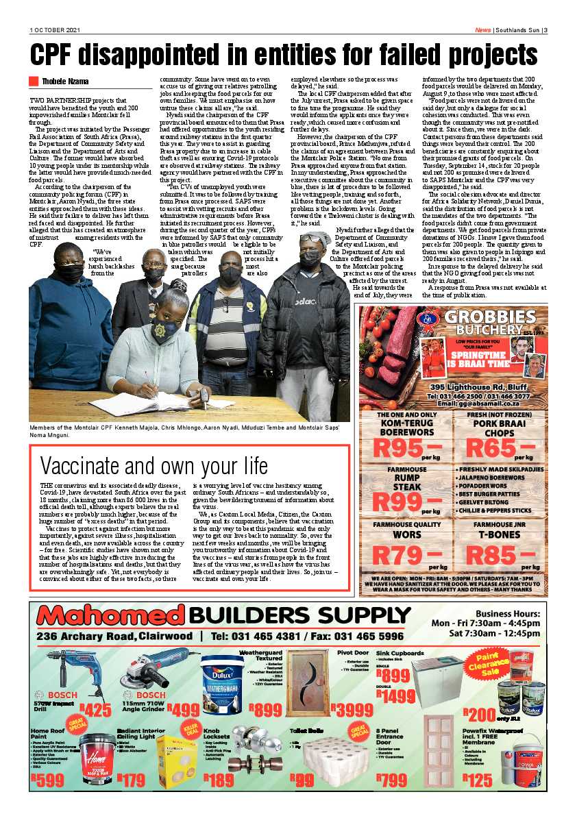 Southlands Sun 01 October 2021 page 3