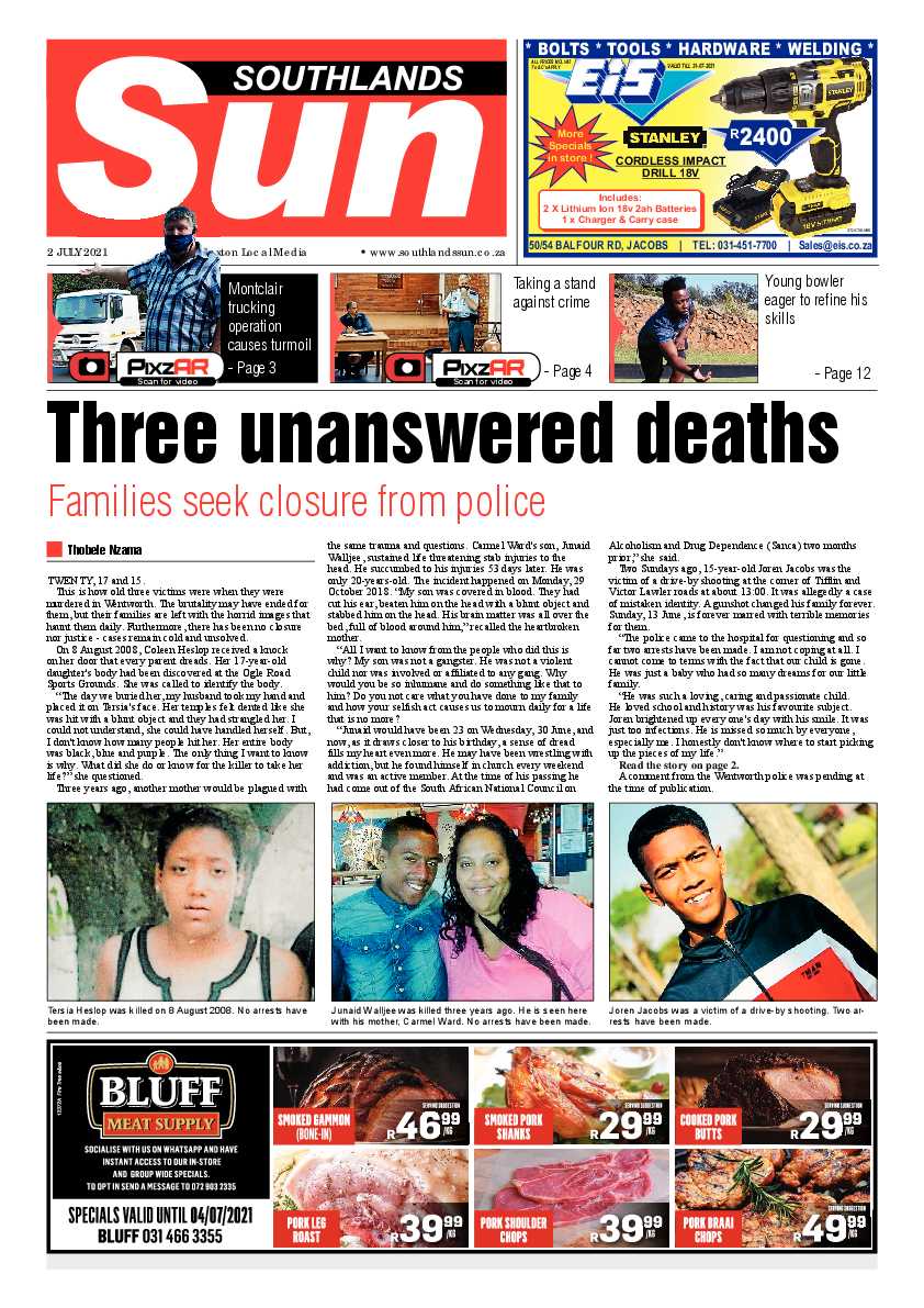 Southlands Sun 02 July 2021 page 1