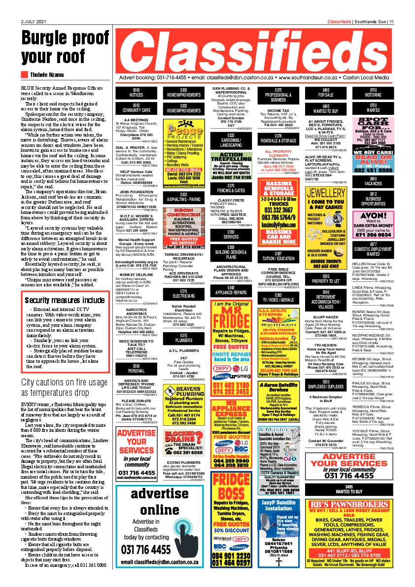 Southlands Sun 02 July 2021 page 11