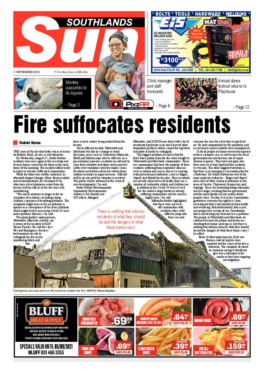 Southlands Sun 03 September 2021 page 1