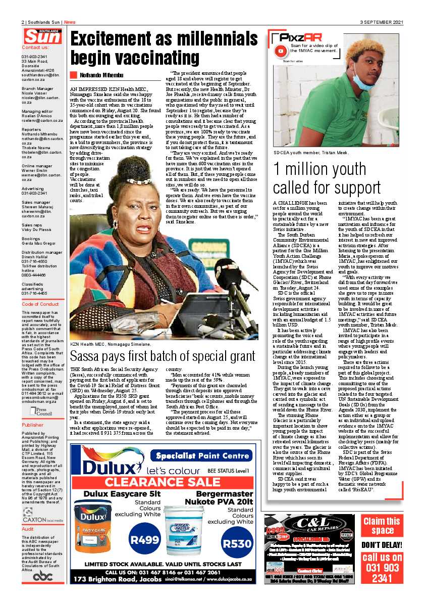 Southlands Sun 03 September 2021 page 2