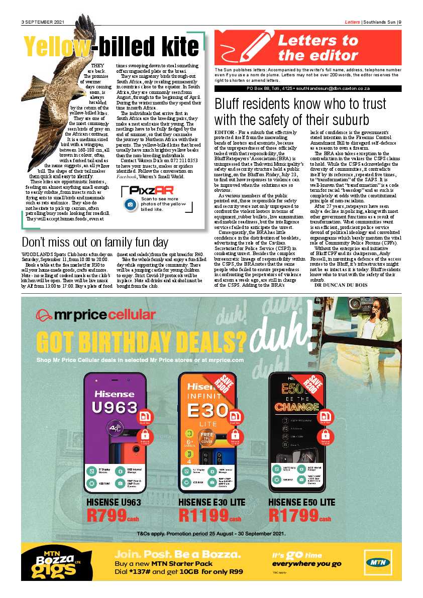 Southlands Sun 03 September 2021 page 9