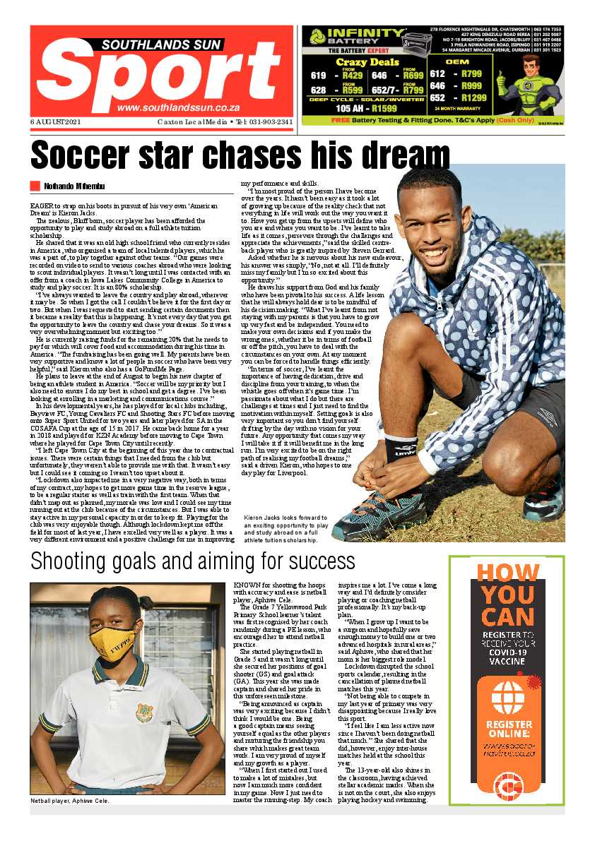 Southlands Sun 6 August 2021 page 12