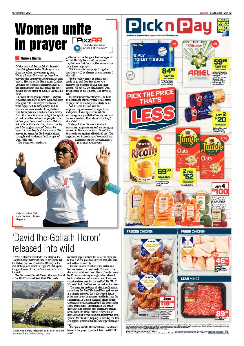 Southlands Sun 6 August 2021 page 9