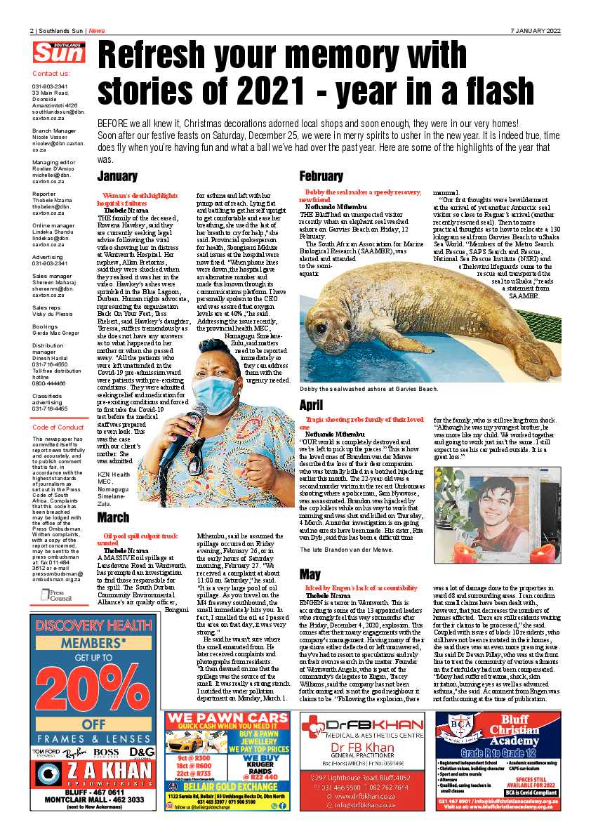 Southlands Sun 07 January 2022 page 2