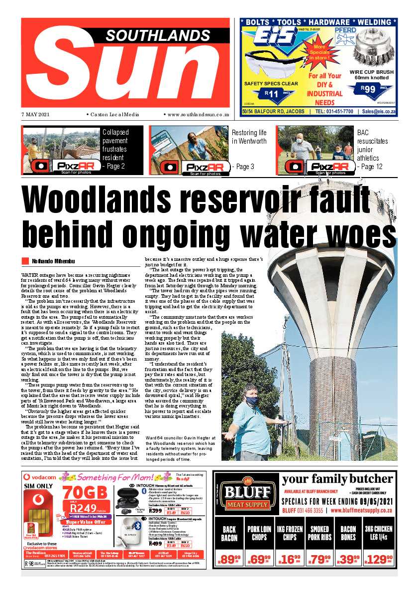 Southlands Sun 07 May 2021 page 1