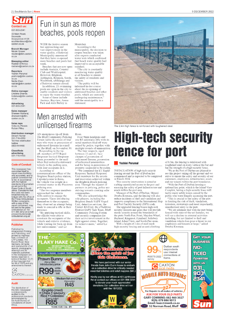 Southlands Sun 9/12/22 page 2
