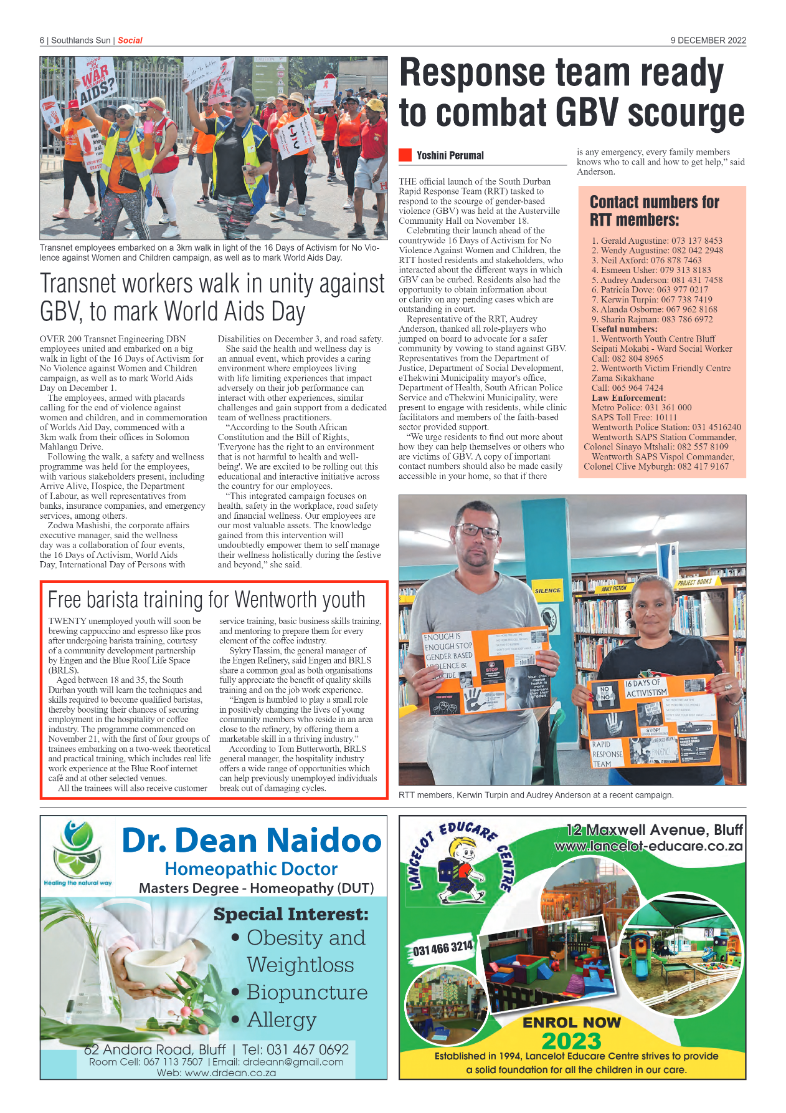 Southlands Sun 9/12/22 page 6