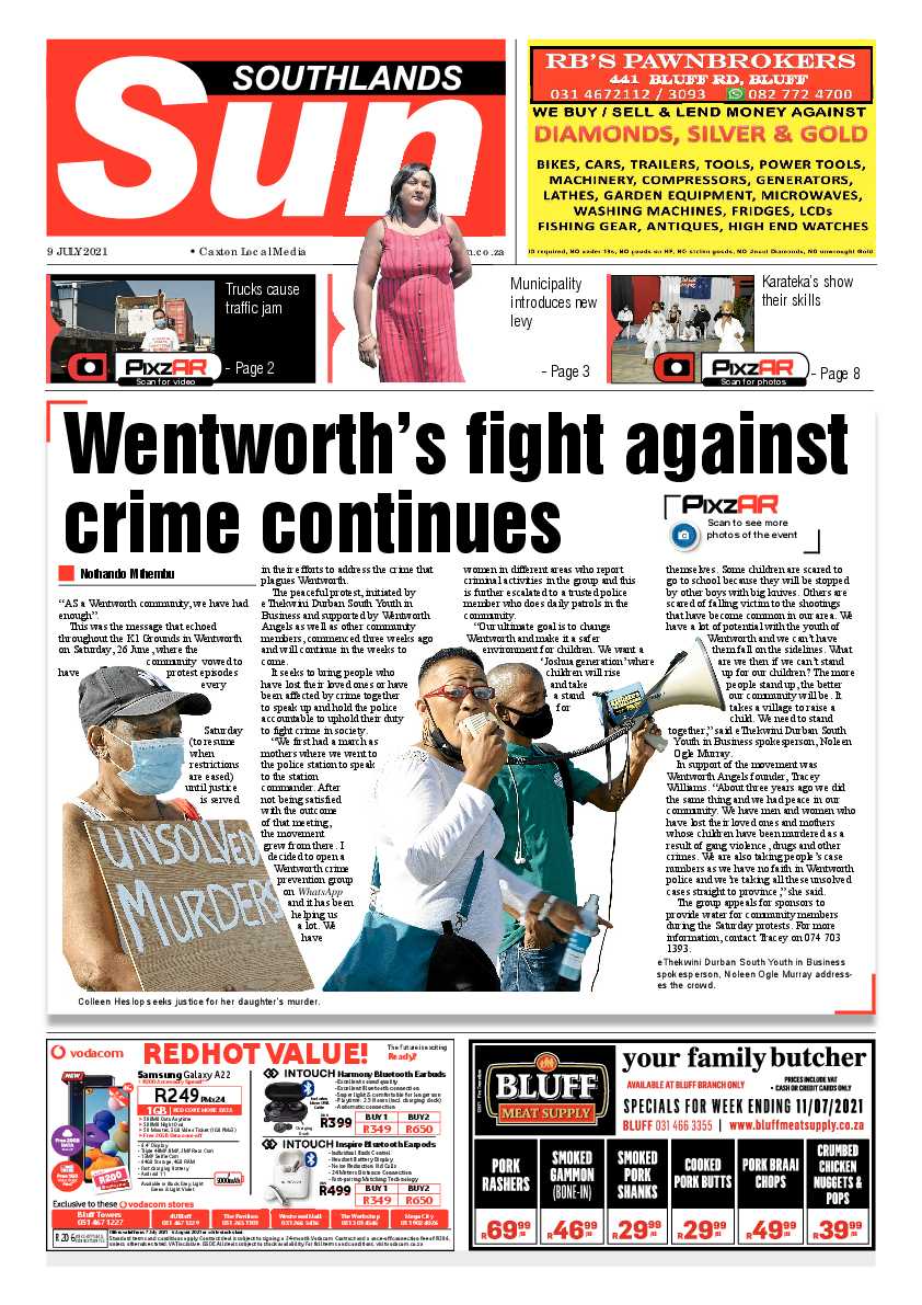 Southlands Sun 09 July 2021 page 1