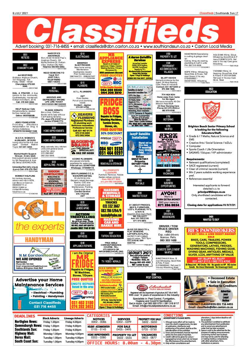 Southlands Sun 09 July 2021 page 7