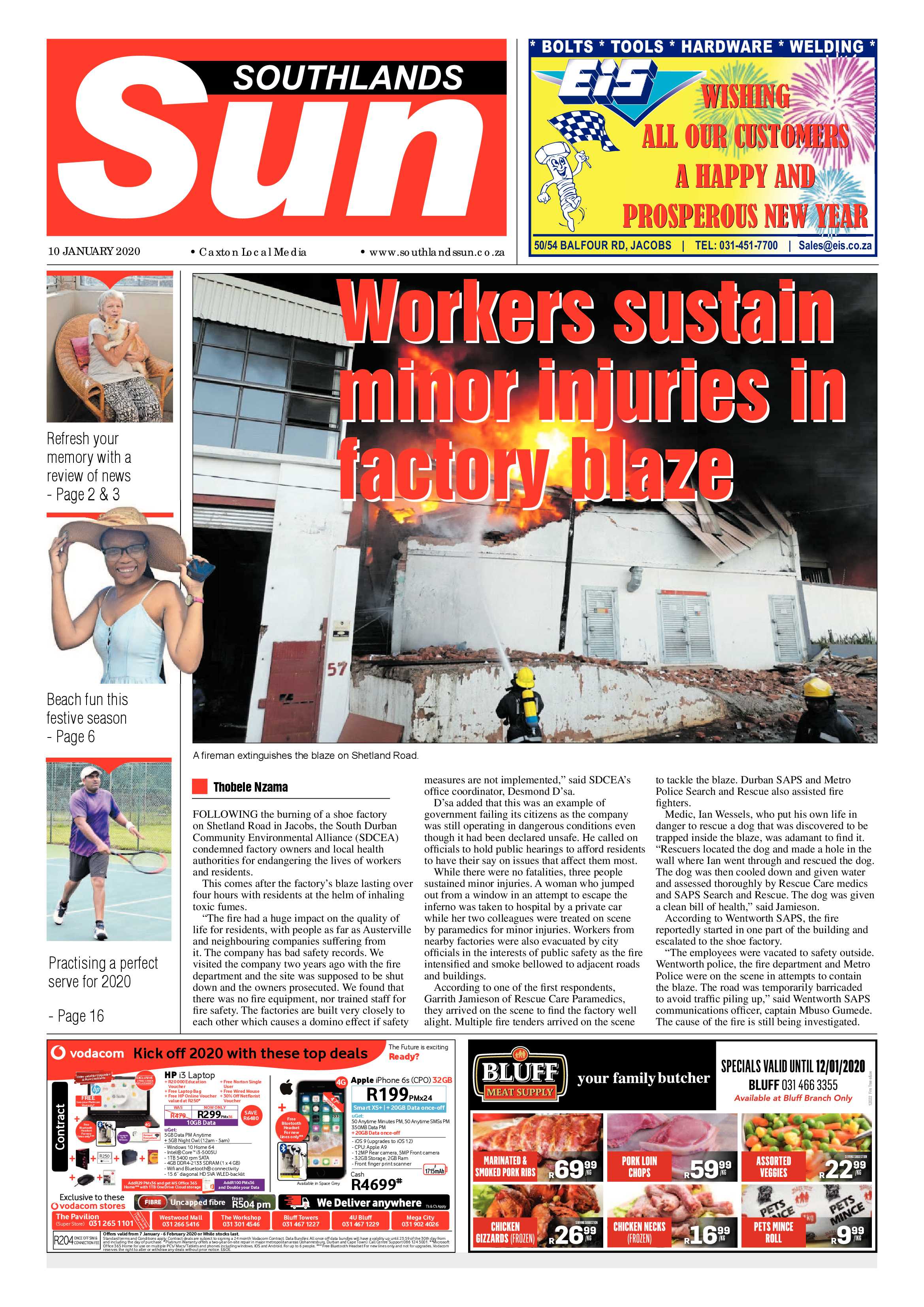 Southlands Sun 10 January 2020 page 1