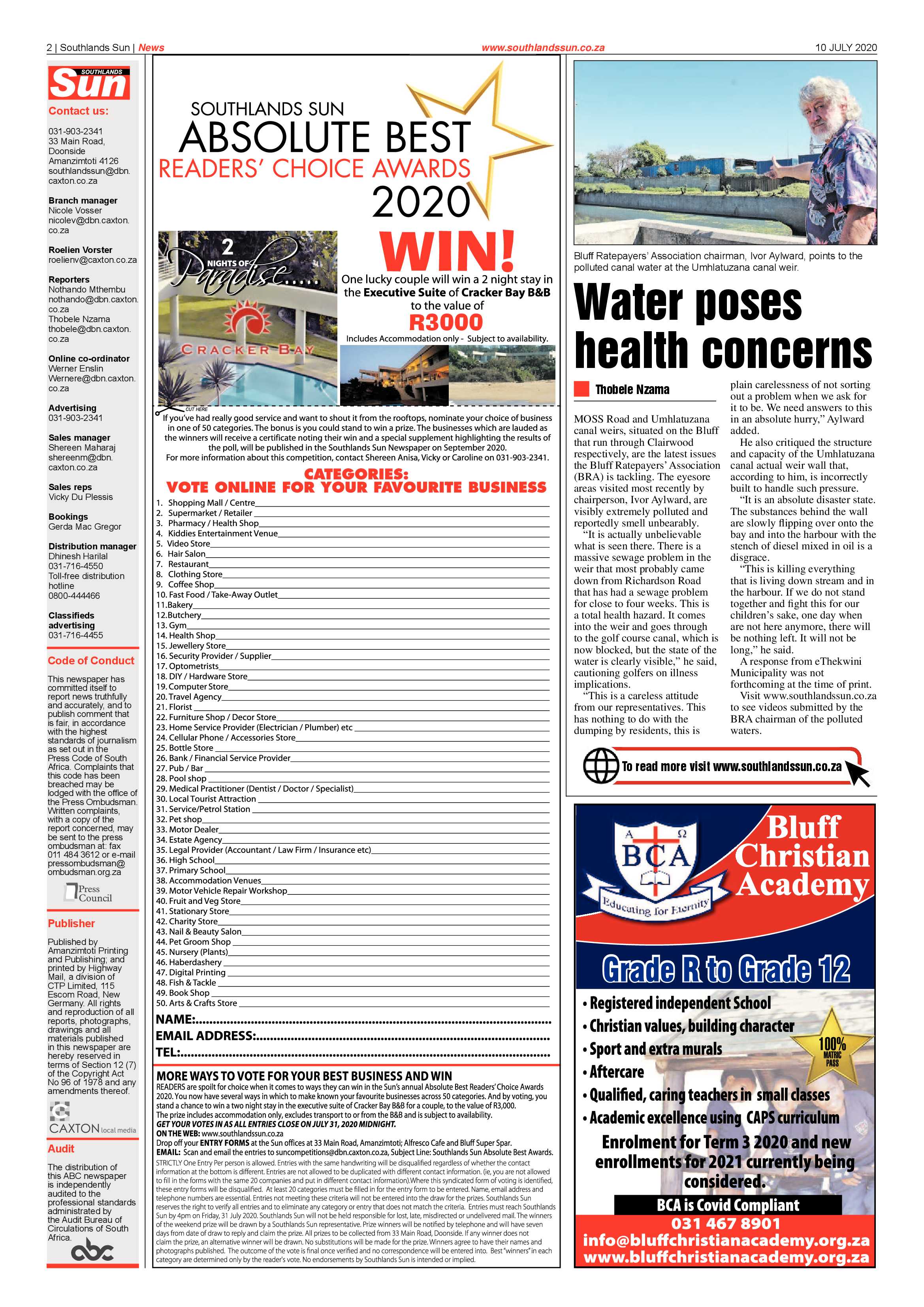 Southlands Sun 10 July 2020 page 2