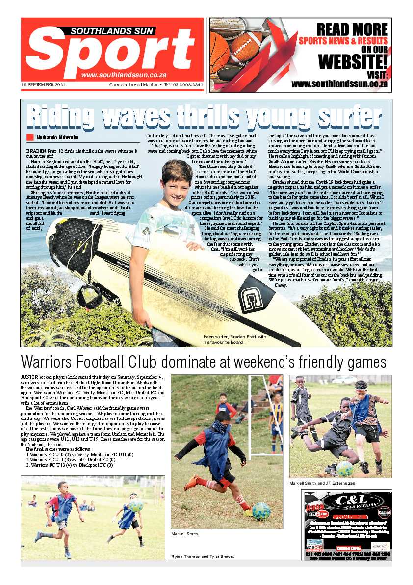 Southlands Sun 10 September 2021 page 12