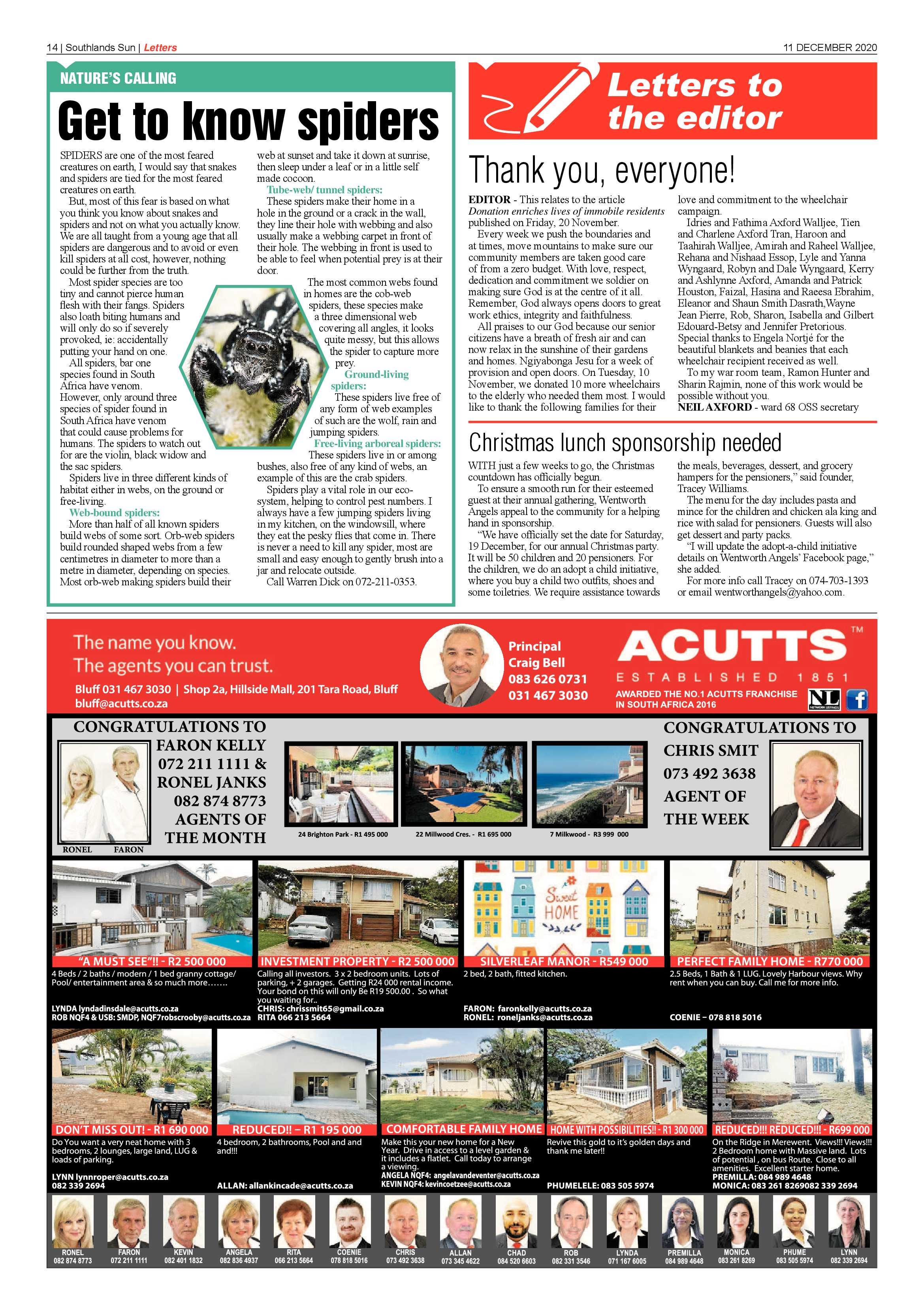 Southlands Sun 11 December 2020 page 14