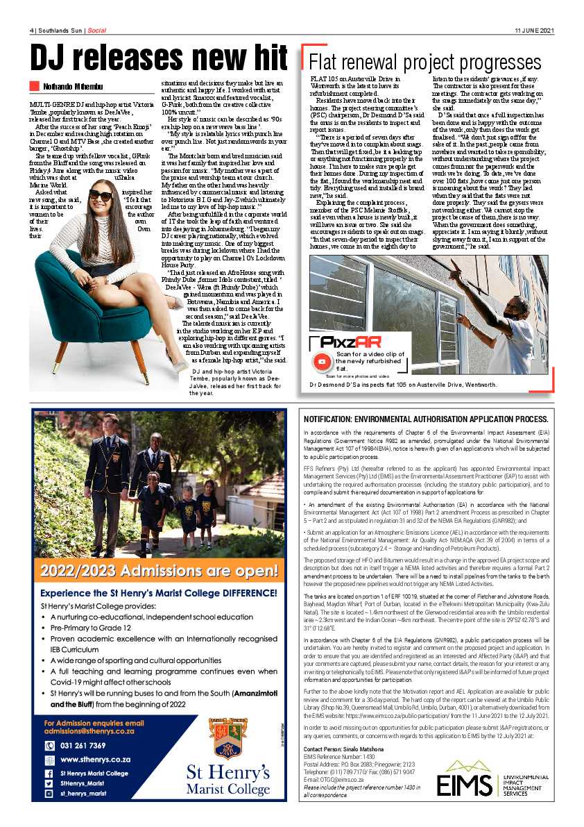 Southlands Sun 11 June 2021 page 4