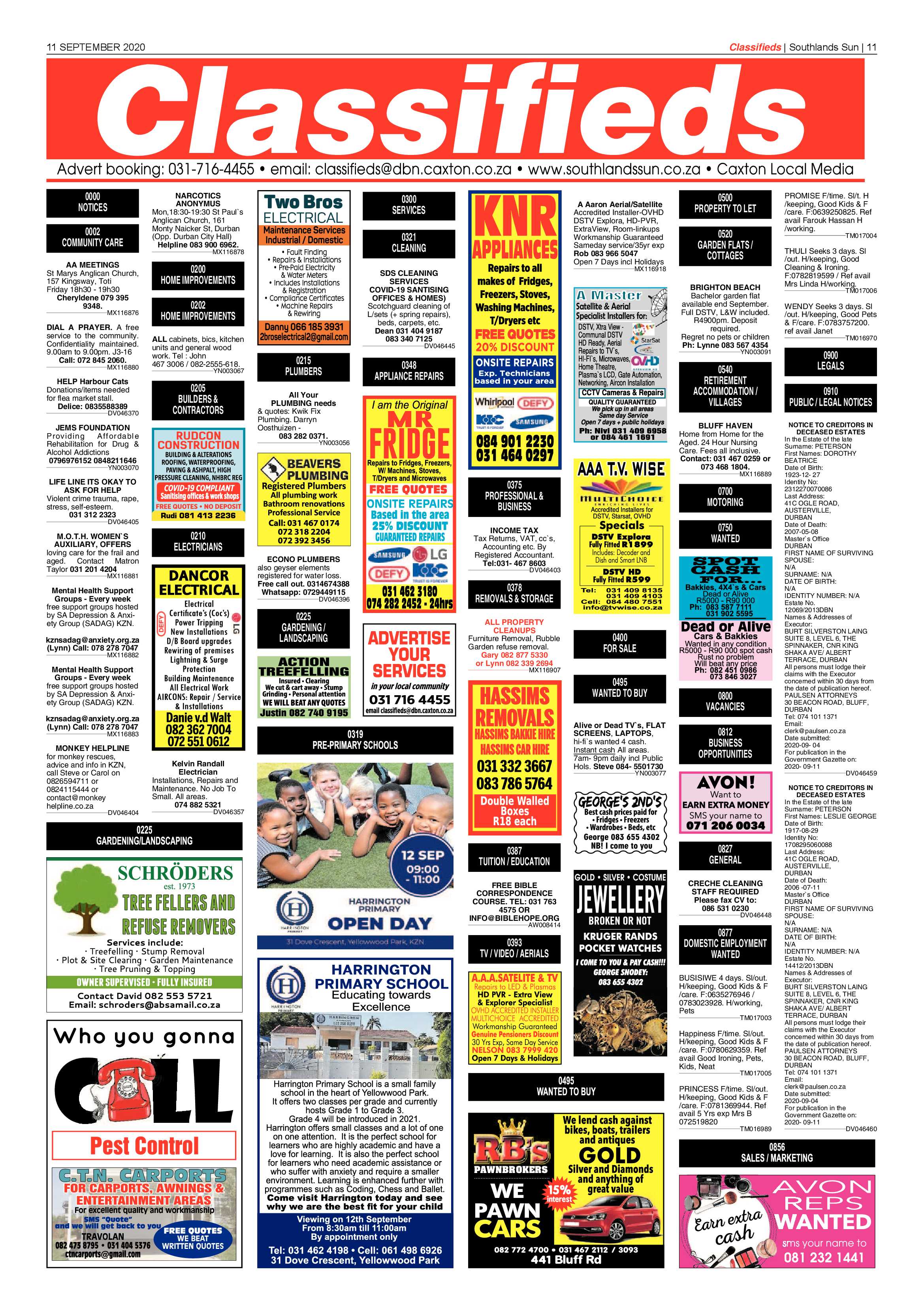 Southlands Sun 11 September 2020 page 11
