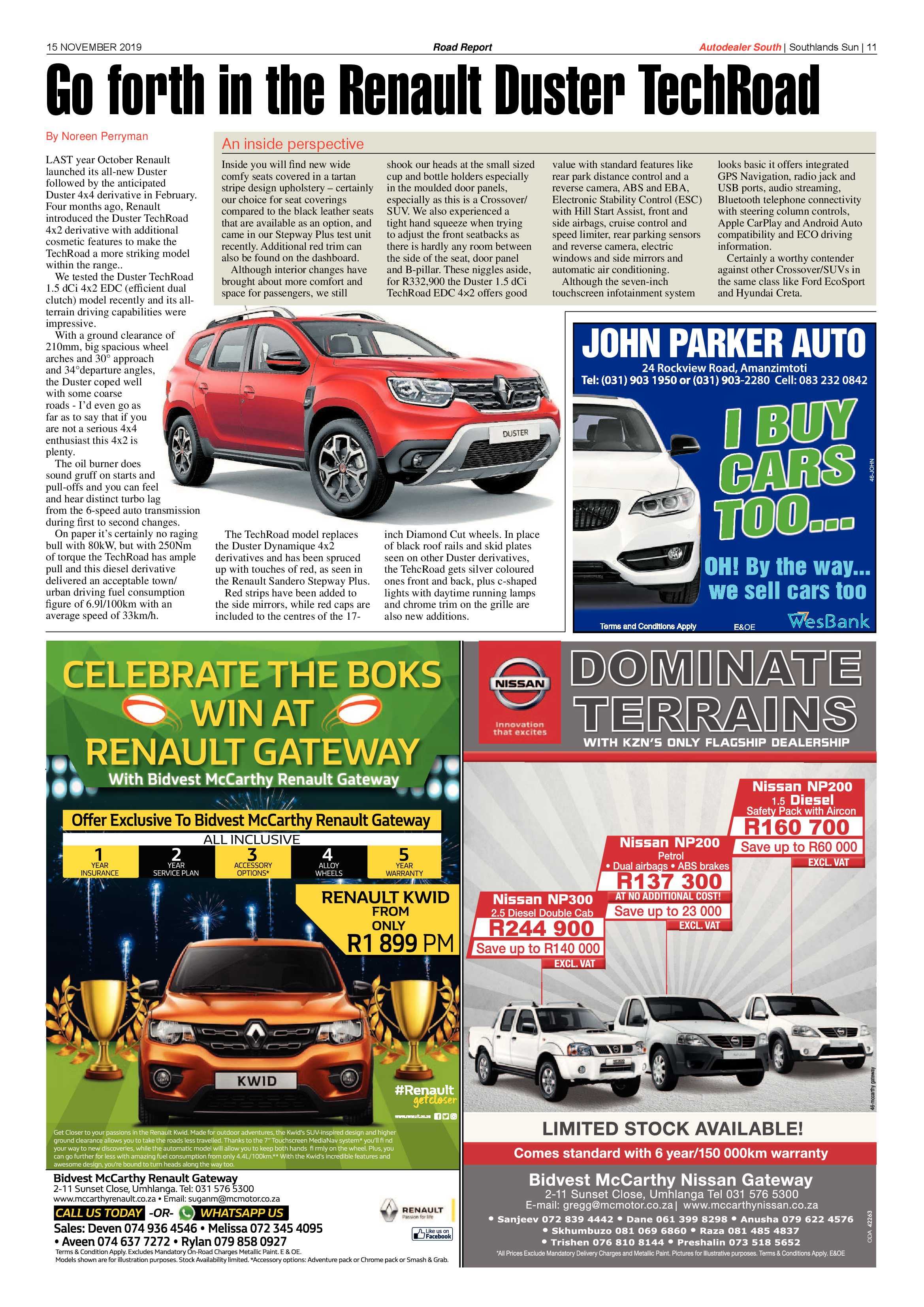 Southlands Sun 15 November 2019 page 11