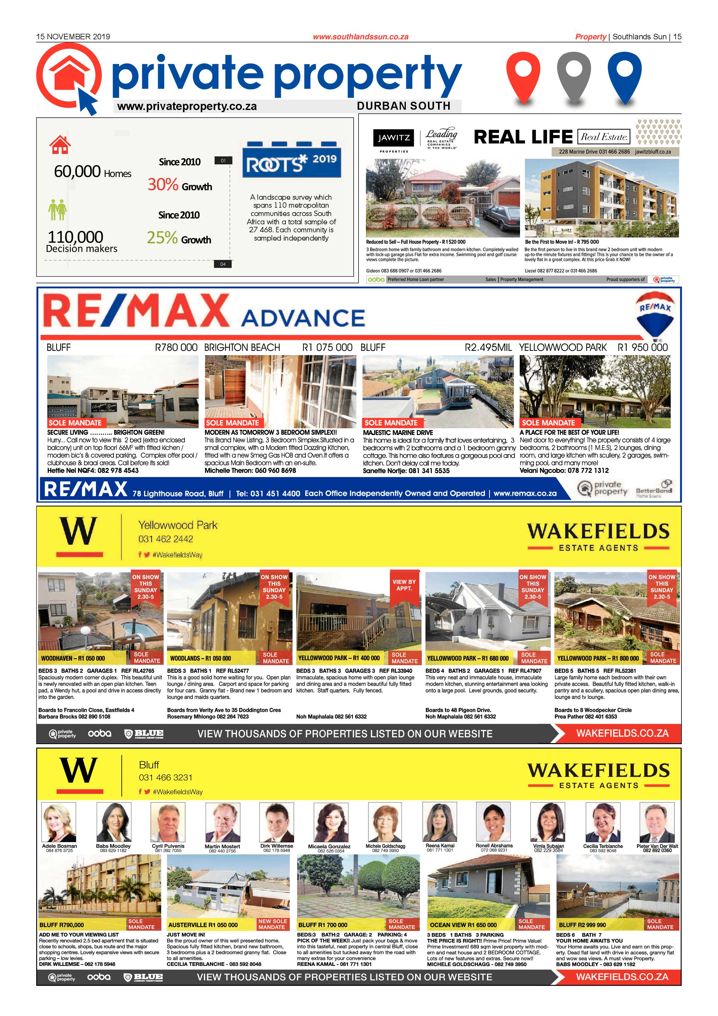 Southlands Sun 15 November 2019 page 15