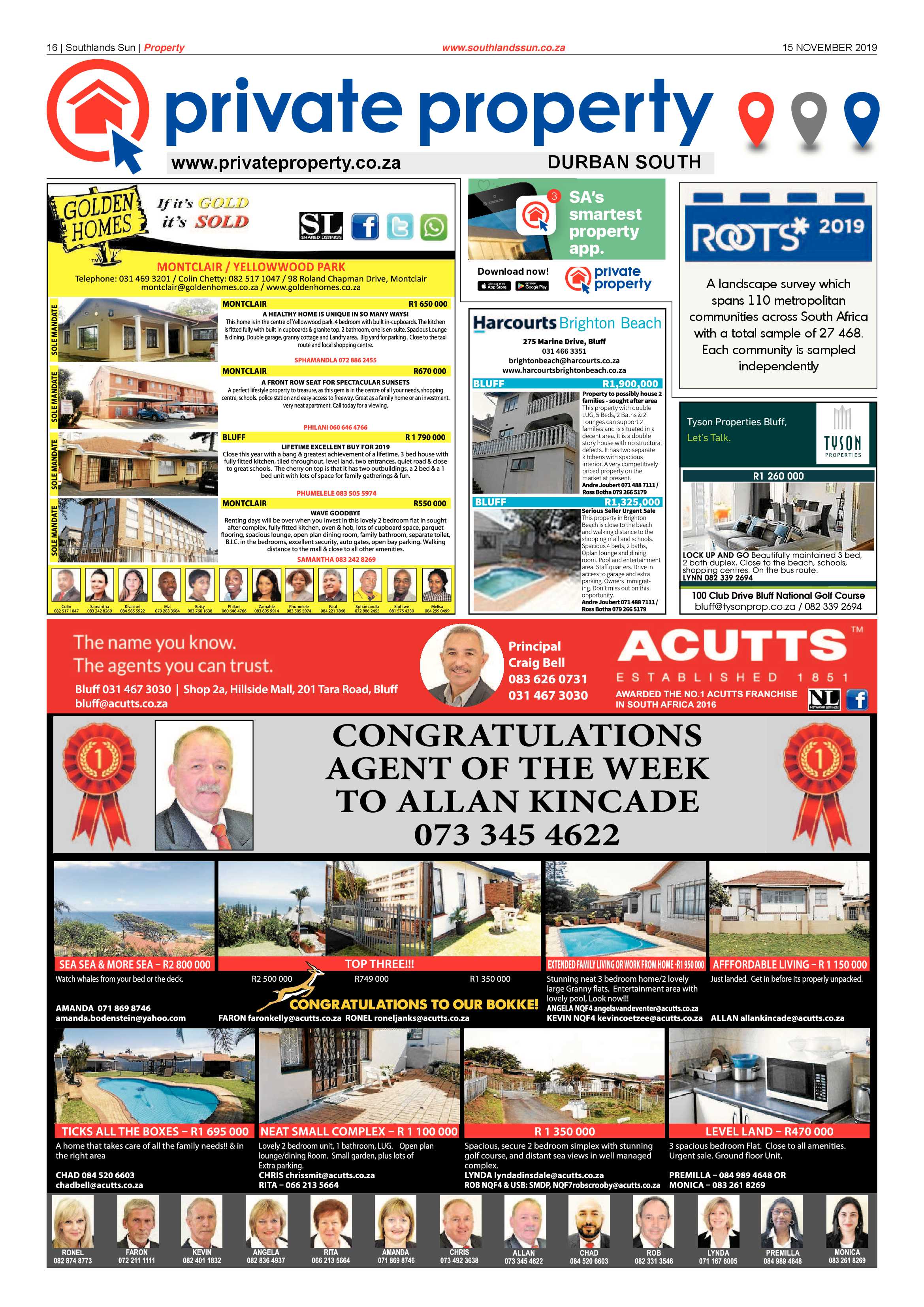 Southlands Sun 15 November 2019 page 16