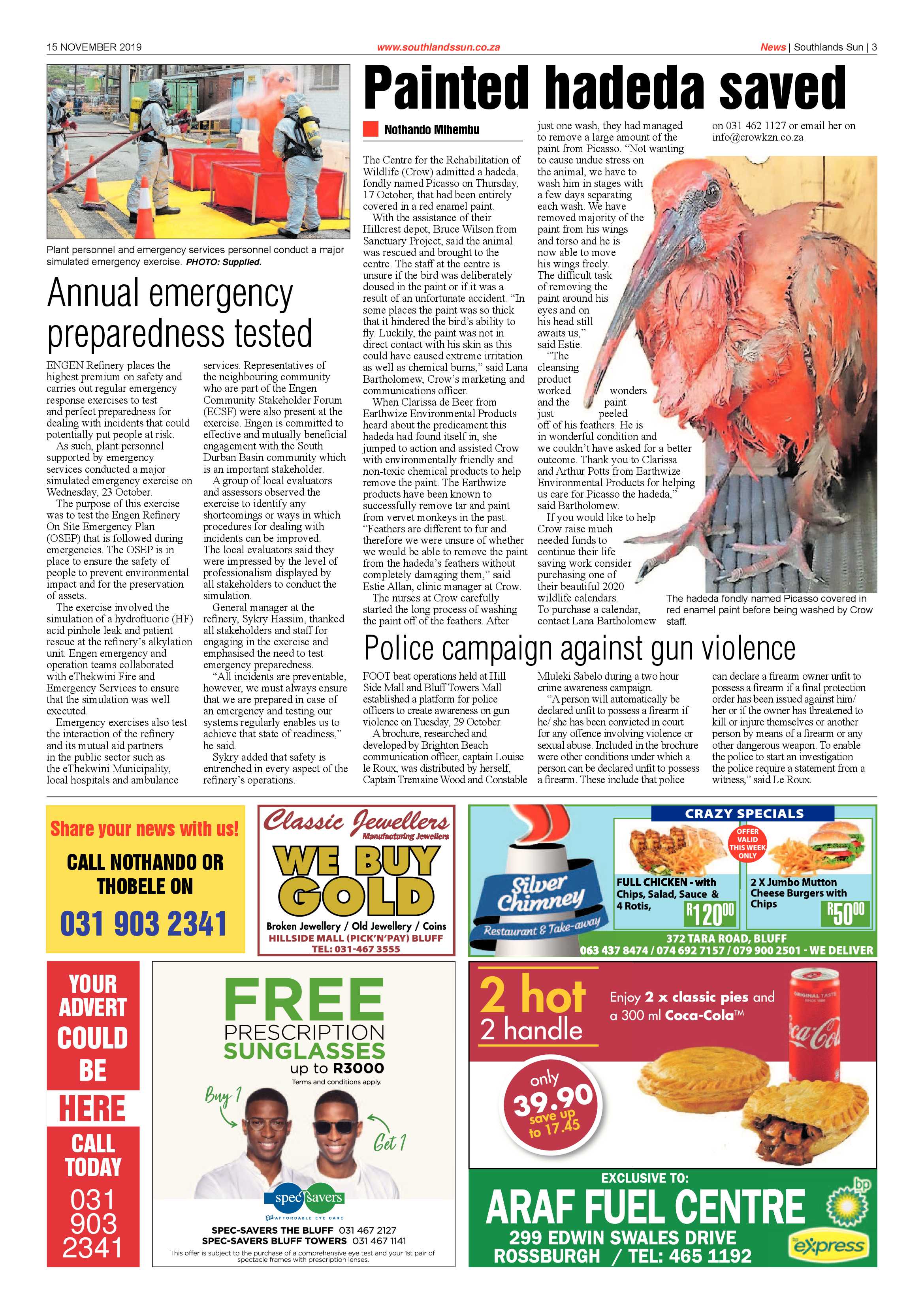 Southlands Sun 15 November 2019 page 3