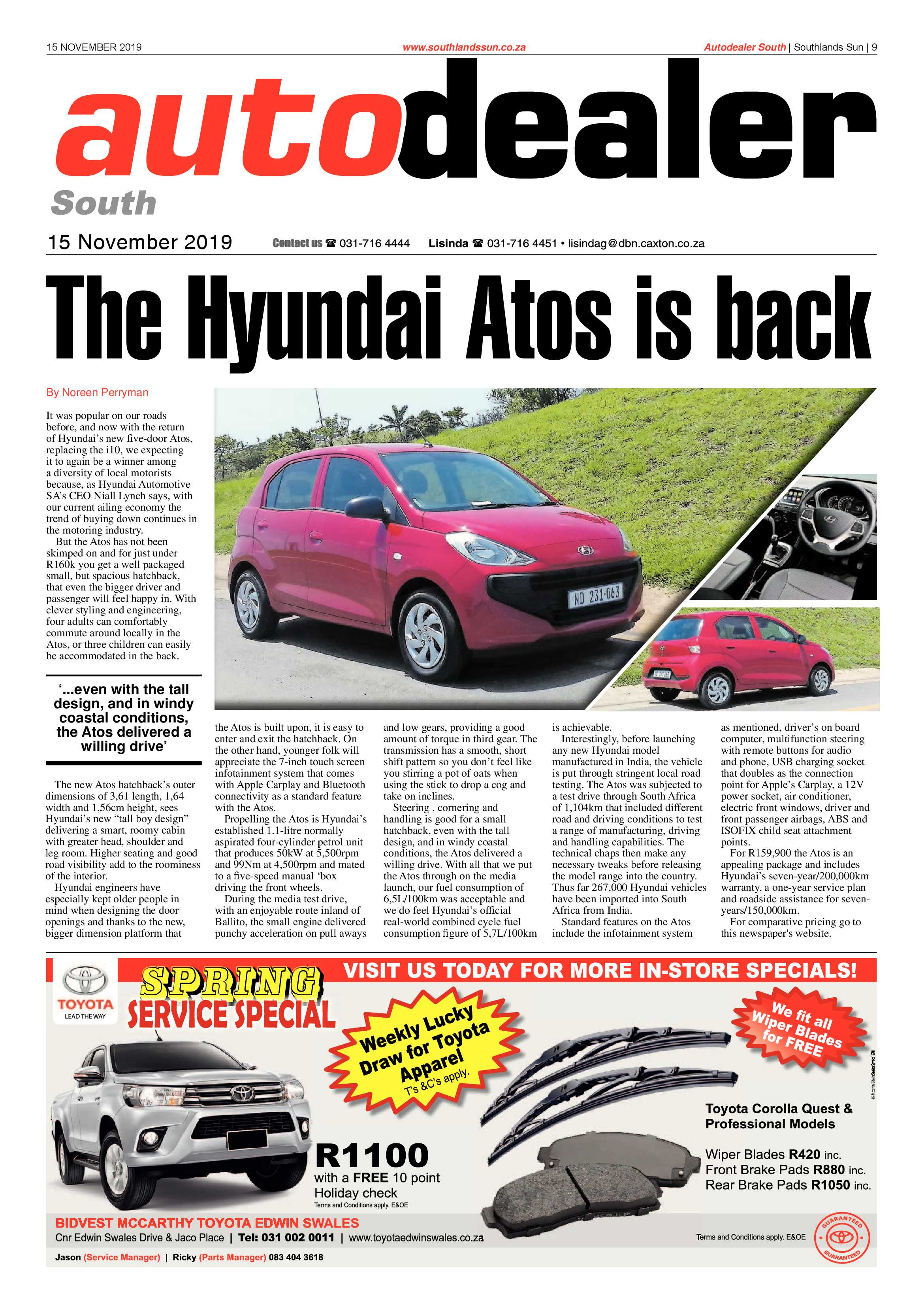 Southlands Sun 15 November 2019 page 9