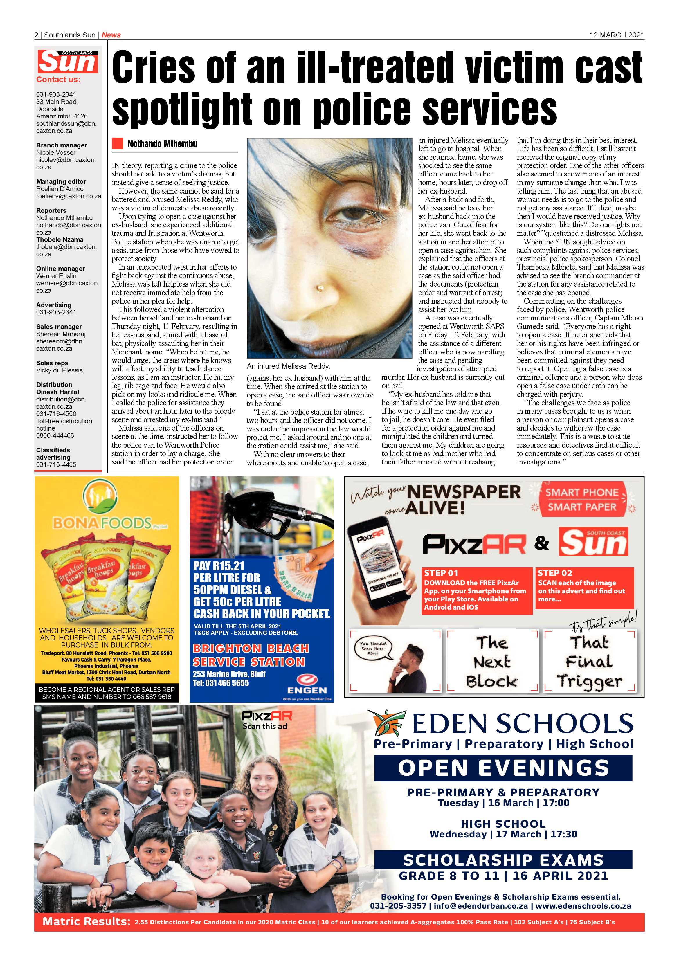 Southlands Sun 12 March 2021 page 2