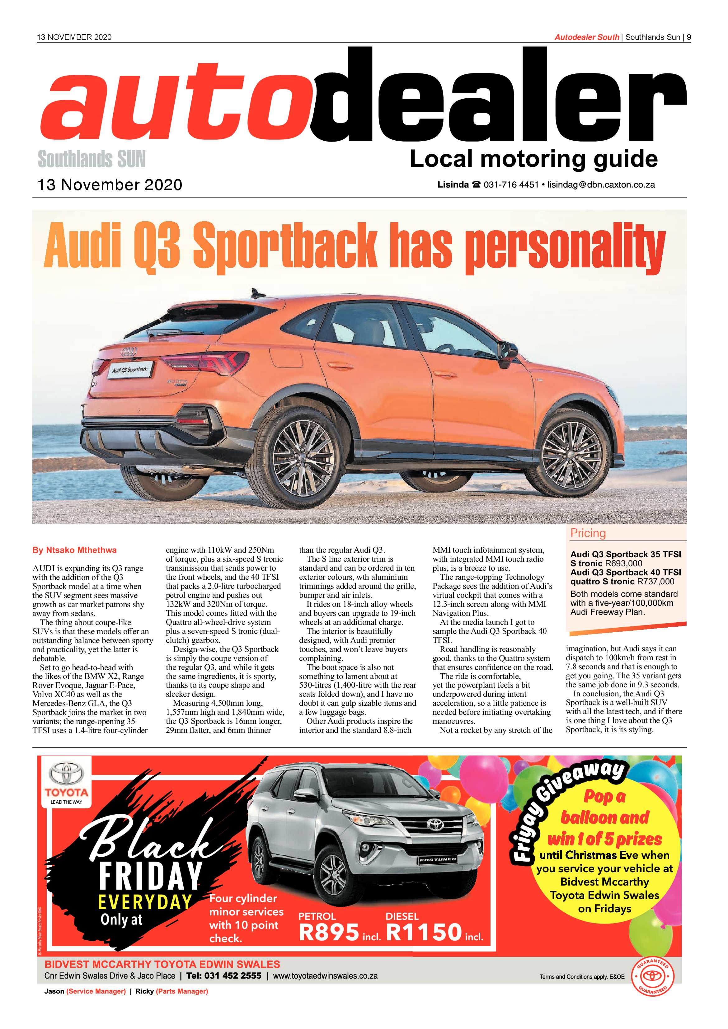 Southlands Sun 13 November 2020 page 9