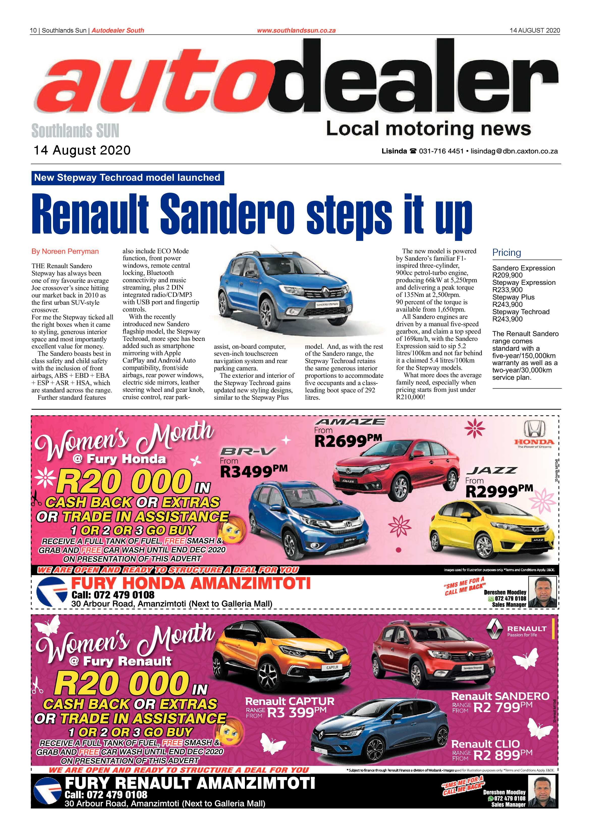 Southlands Sun 14 August 2020 page 10