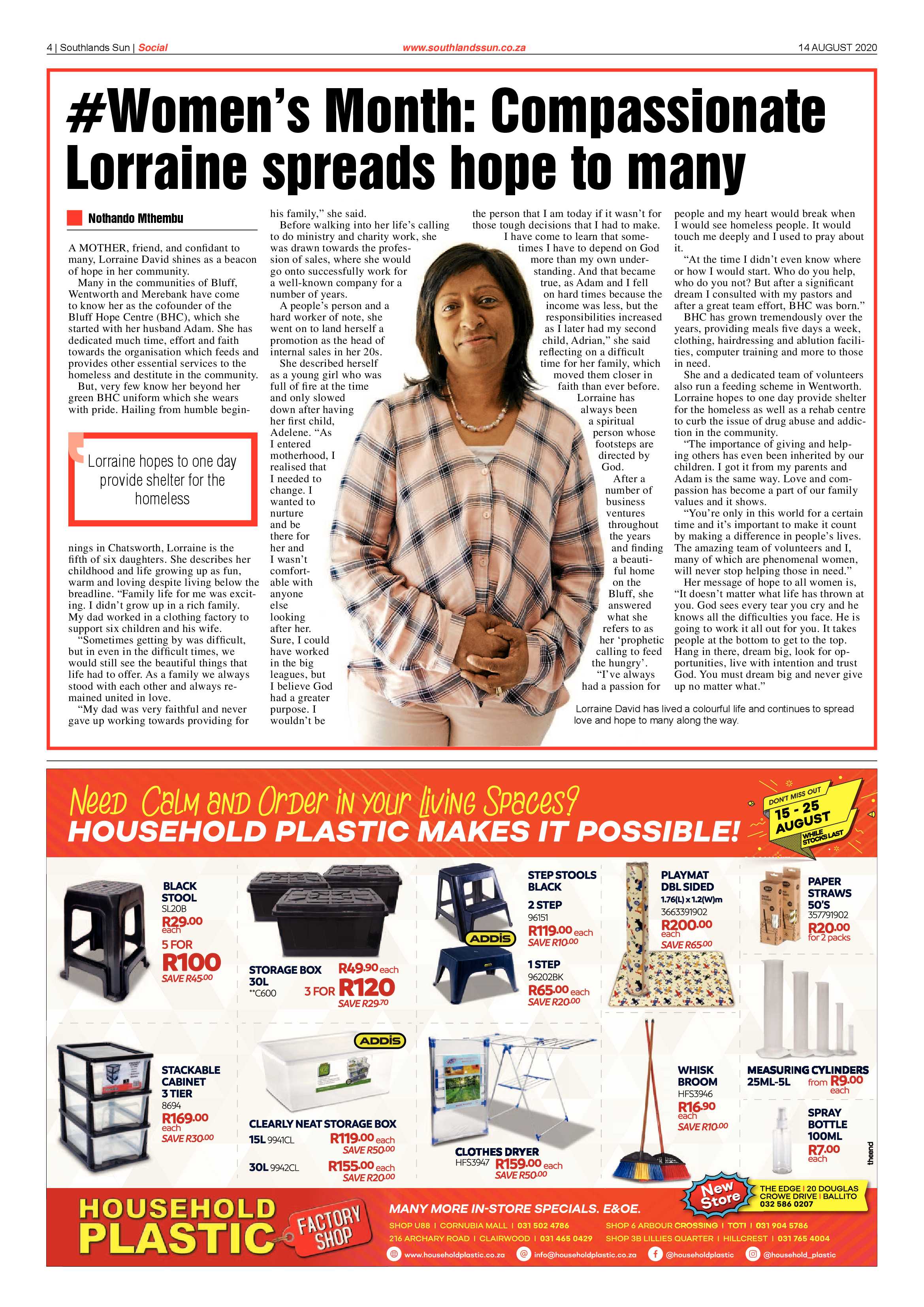 Southlands Sun 14 August 2020 page 4