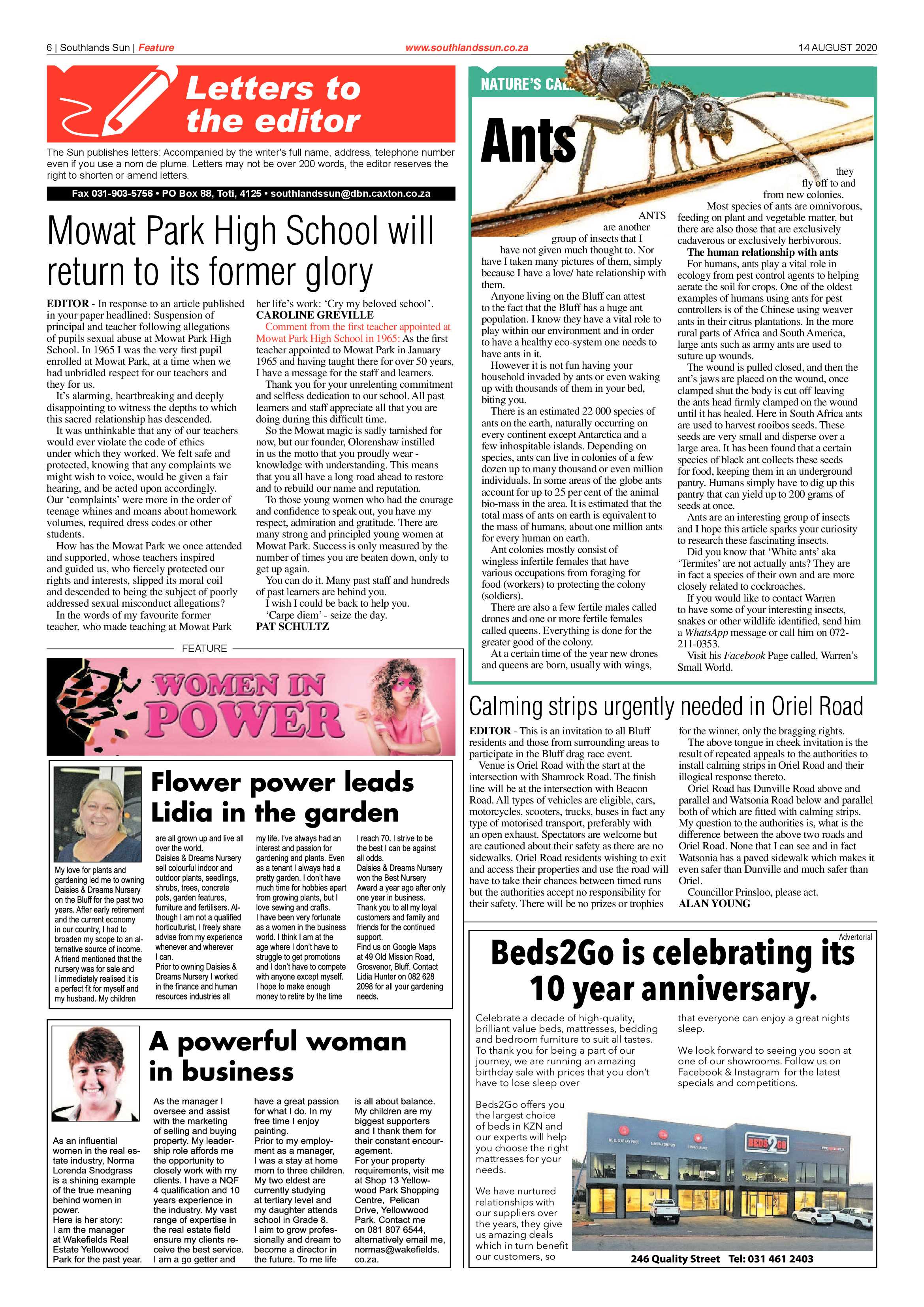 Southlands Sun 14 August 2020 page 6