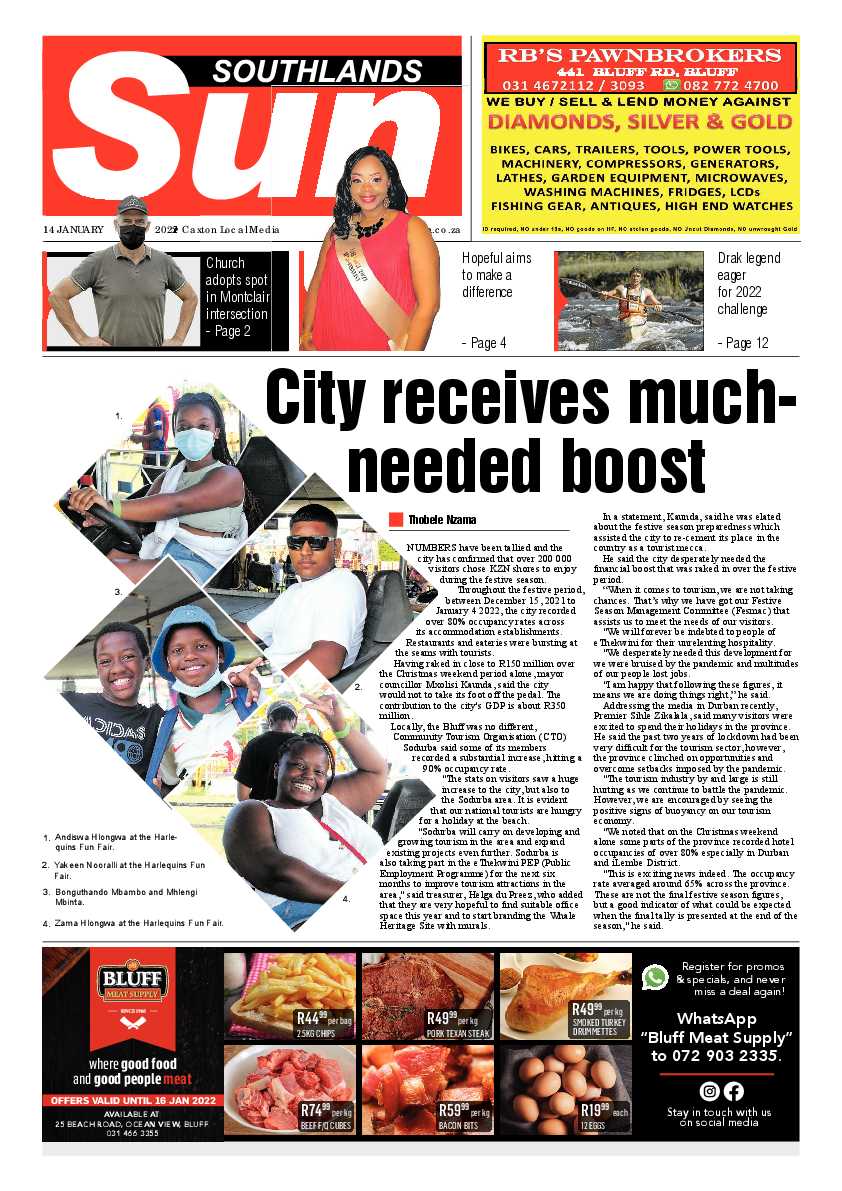 Southlands Sun 14 January 2022 page 1