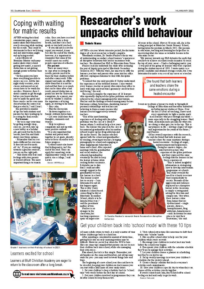 Southlands Sun 14 January 2022 page 10