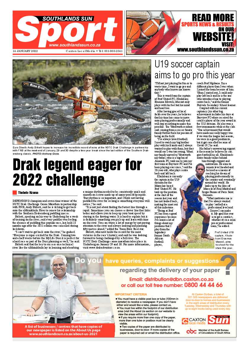 Southlands Sun 14 January 2022 page 12