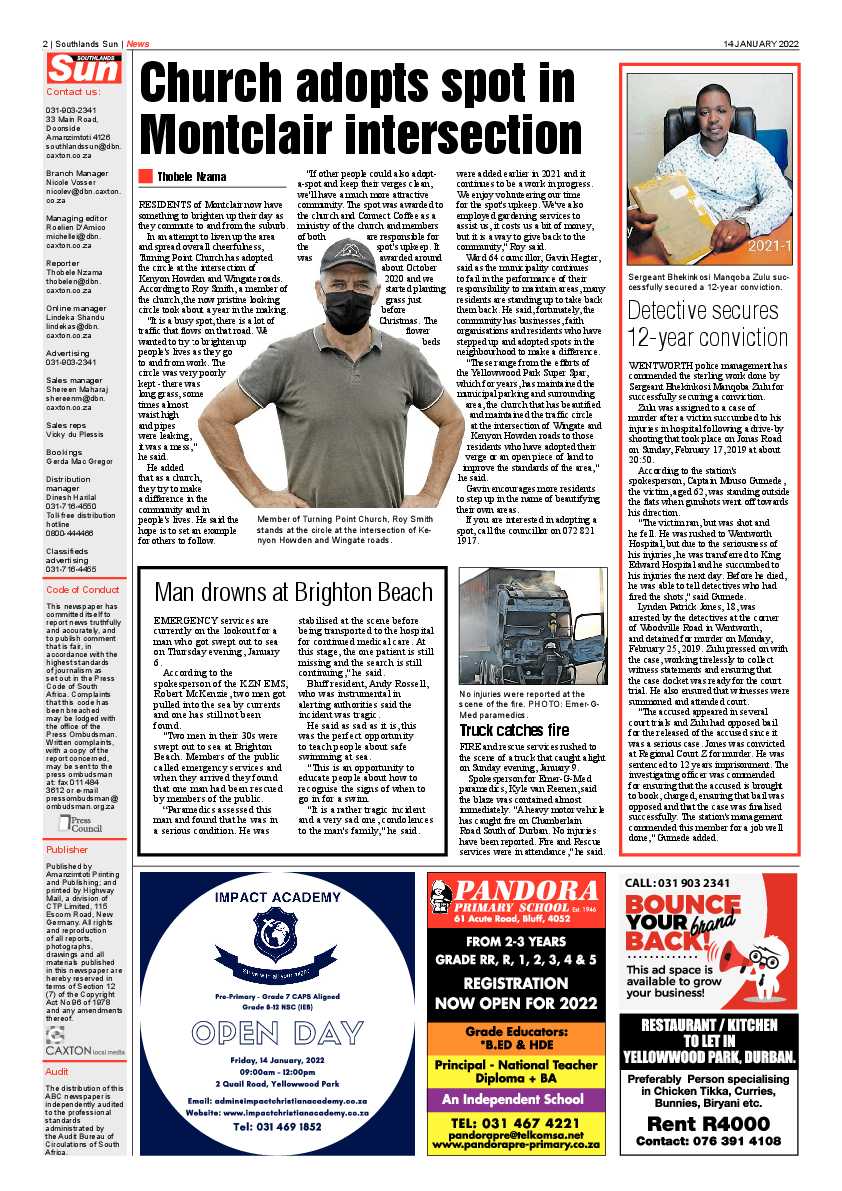 Southlands Sun 14 January 2022 page 2
